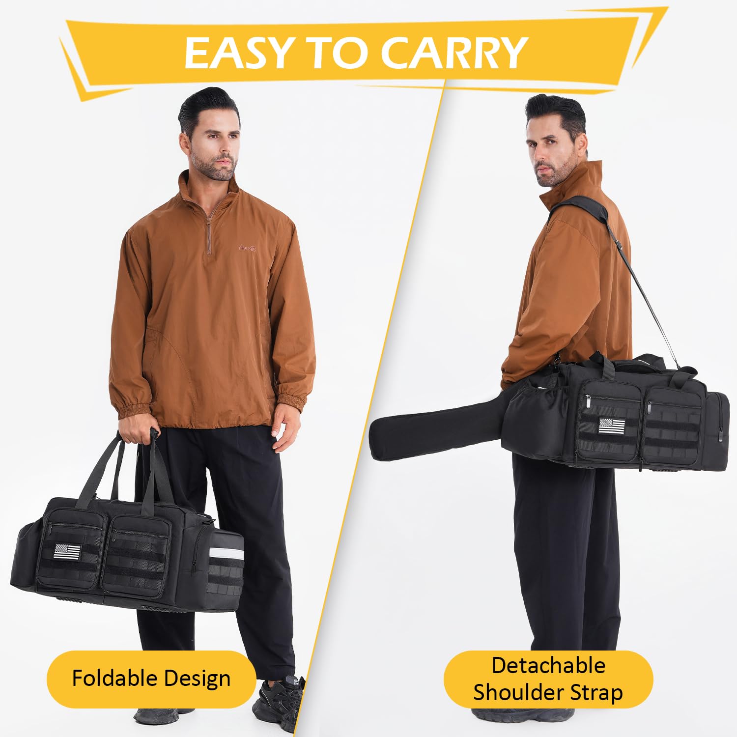 Tactical Waterproof Chainsaw Carrying Case for EGO, Dewalt, Greenworks 14-18 Inch Power Chainsaws & Accessories - Durable Storage Bag (Black) | Perfect for Outdoor Work, Landscaping & Chainsaw Transport