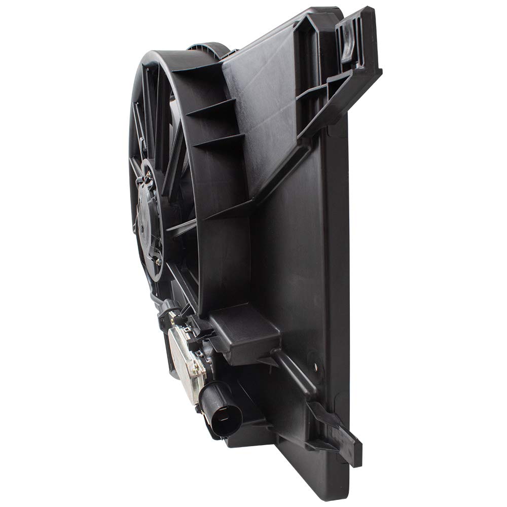 Brock Replacement Radiator Cooling Fan Assembly with Control Module for 2012-2018 Ford Focus 2.0L & Focus Electric - Replaces CV6Z8C607R BV6Z8C607K - Perfect for Engine Overheating Prevention and Cooling System Repair