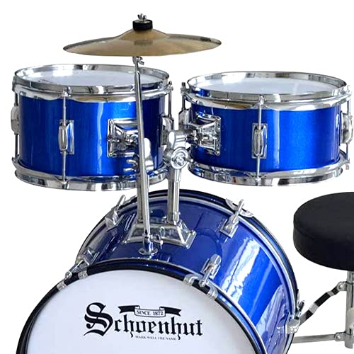 Schoenhut Blue Kids Drum Set for Toddlers - 8