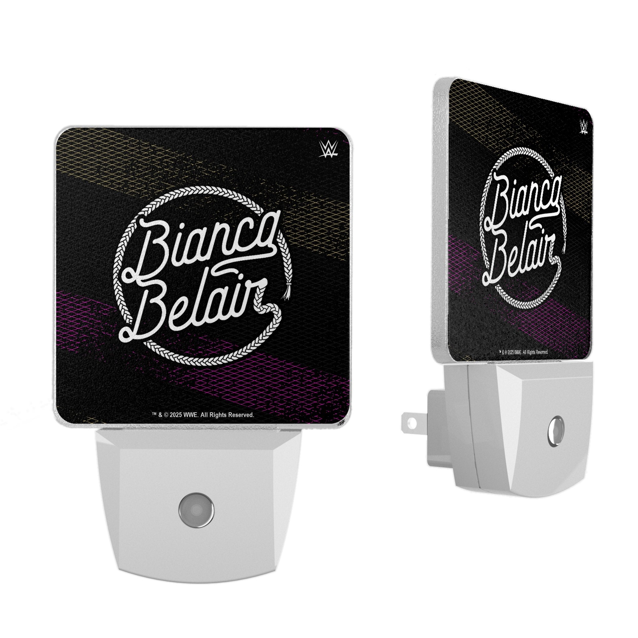 Bianca Belair Steel Night Light 2 Pack - Durable LED Bedside Lamp for Kids Room, Nursery, Hallway - Perfect for Nighttime Safety and Comfort
