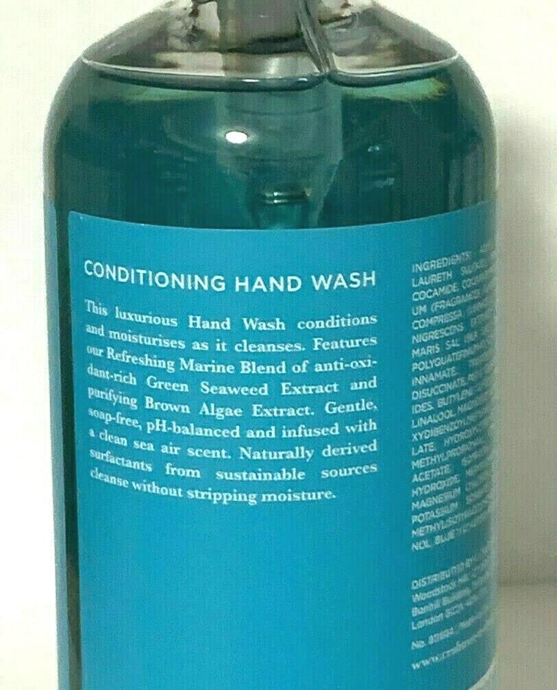 Crabtree & Evelyn La Source Moisturizing Hand Wash with Pump - 16.9 oz | Hydrating & Nourishing Liquid Soap for Dry Hands | Perfect for Bathroom, Kitchen & Guest Washrooms