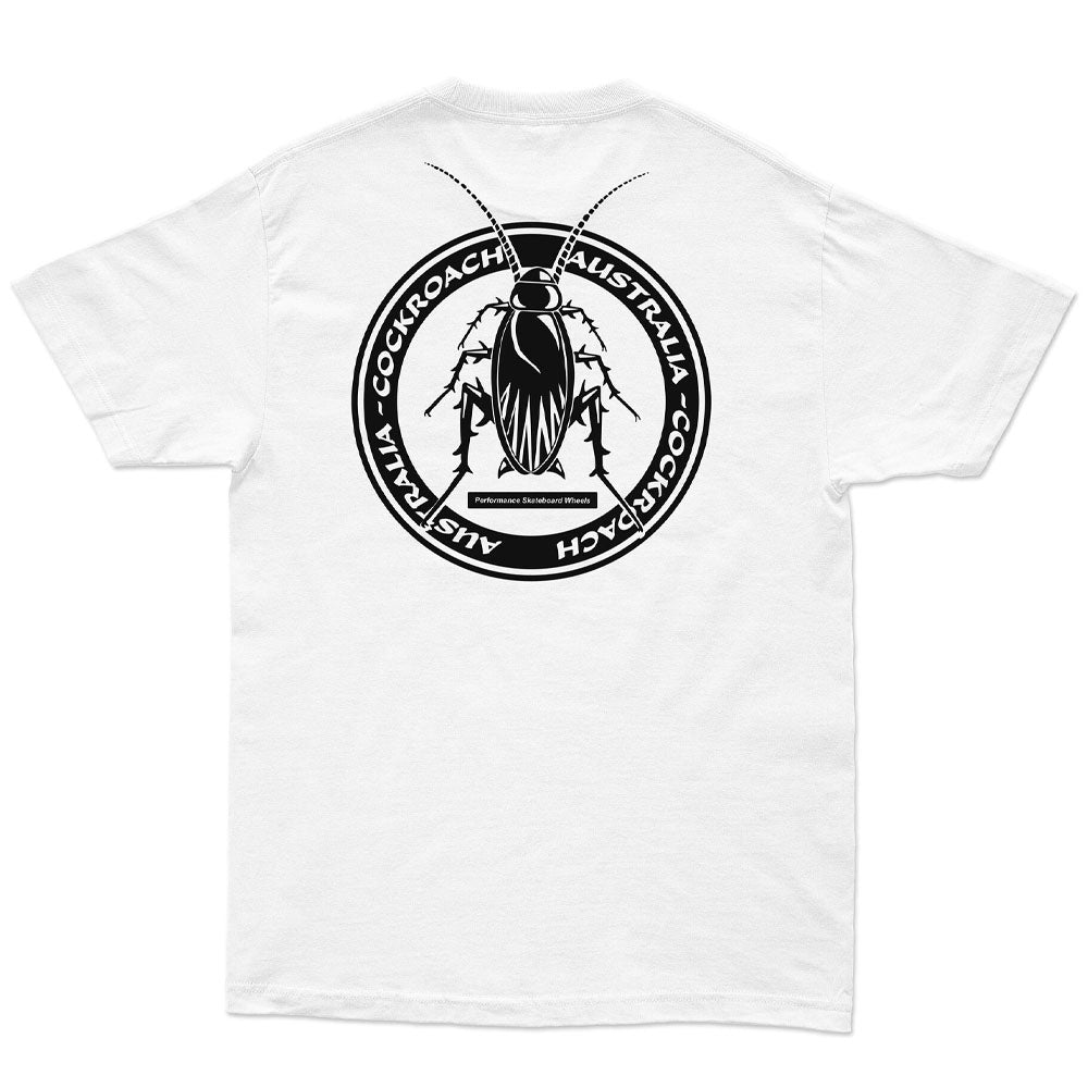 Hardliner Men's T-Shirt - White Cockroach Graphic Tee - Streetwear, Casual Wear & Urban Fashion