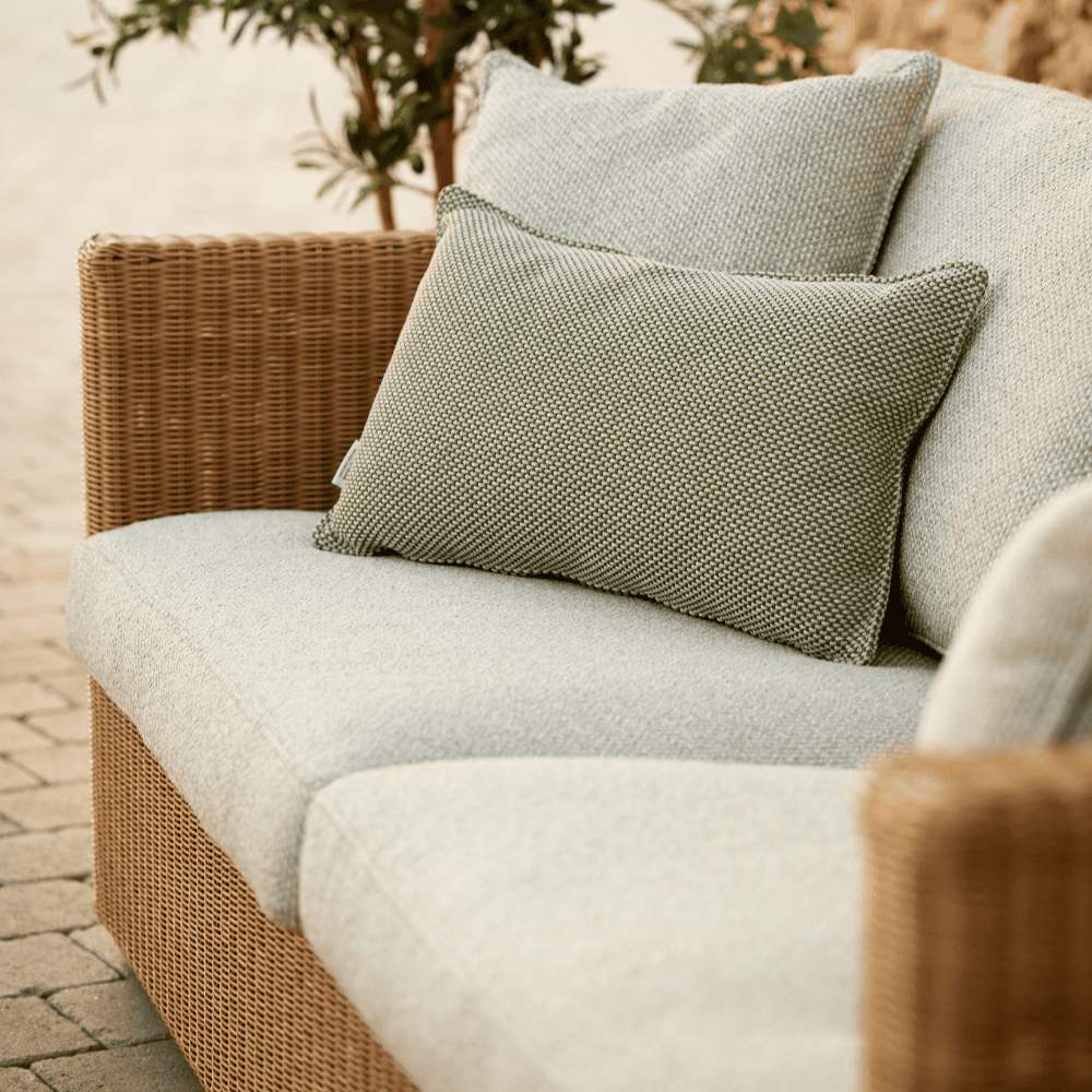 Chester 3-Seater Coastal Outdoor Sofa - Waterproof Wicker Patio Furniture Set for Poolside, Garden & Backyard Relaxation