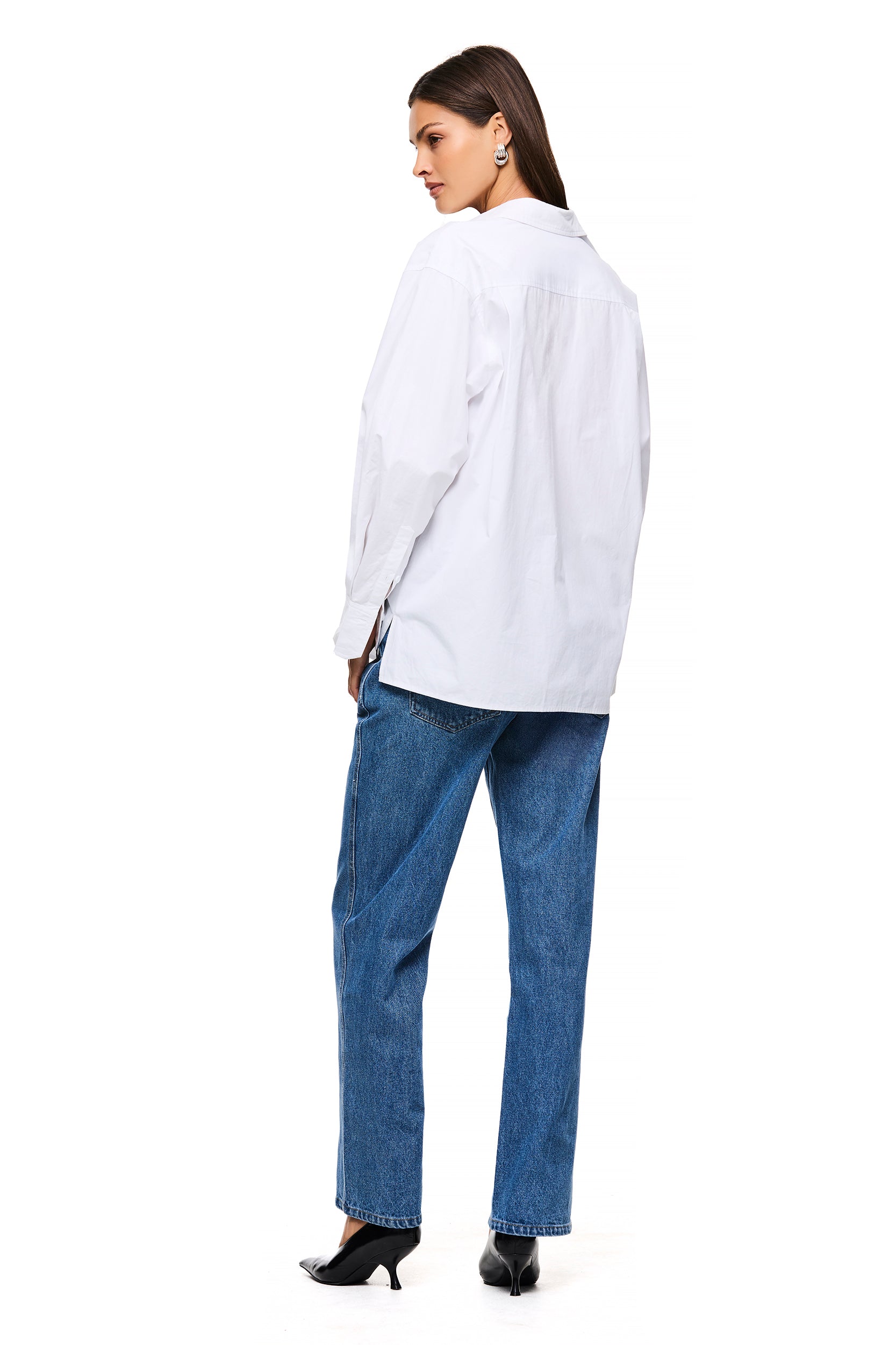 THE TESSA WHITE SHIRT - Premium Women's Button Down Shirt for Work & Casual | Classic Fit Office Blouse | Business & Everyday Wear