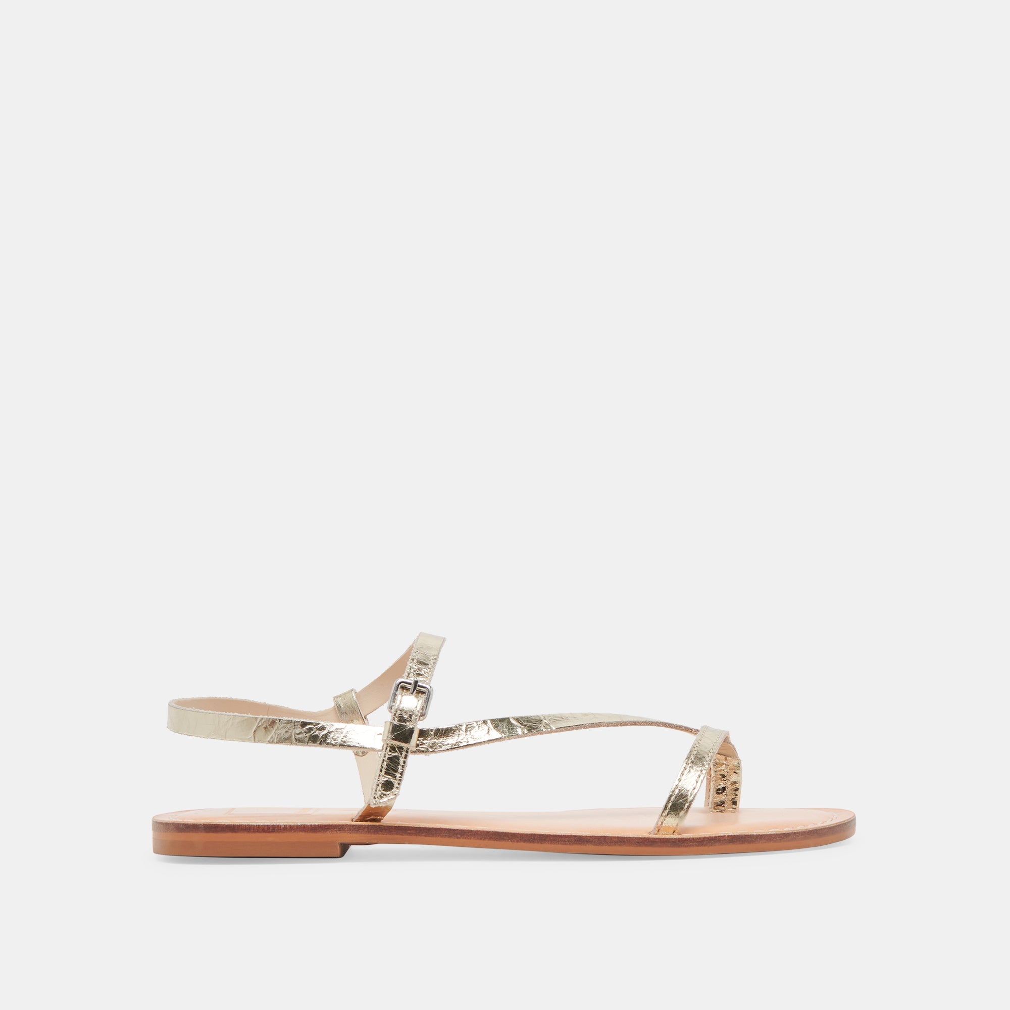 WANDRE Distressed Leather Sandals in Gold - Comfortable & Stylish Women's Sandals for Beach, Vacation, and Summer Outfits