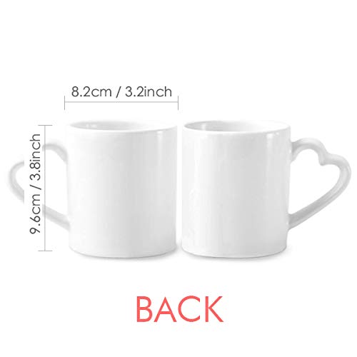 Engineering Couple Mugs - 12oz Ceramic Coffee Cups with Heart-Shaped Handle, Perfect Gift for Studying Engineers & Couples | Ideal for Coffee Breaks, Office Use & Romantic Gifts
