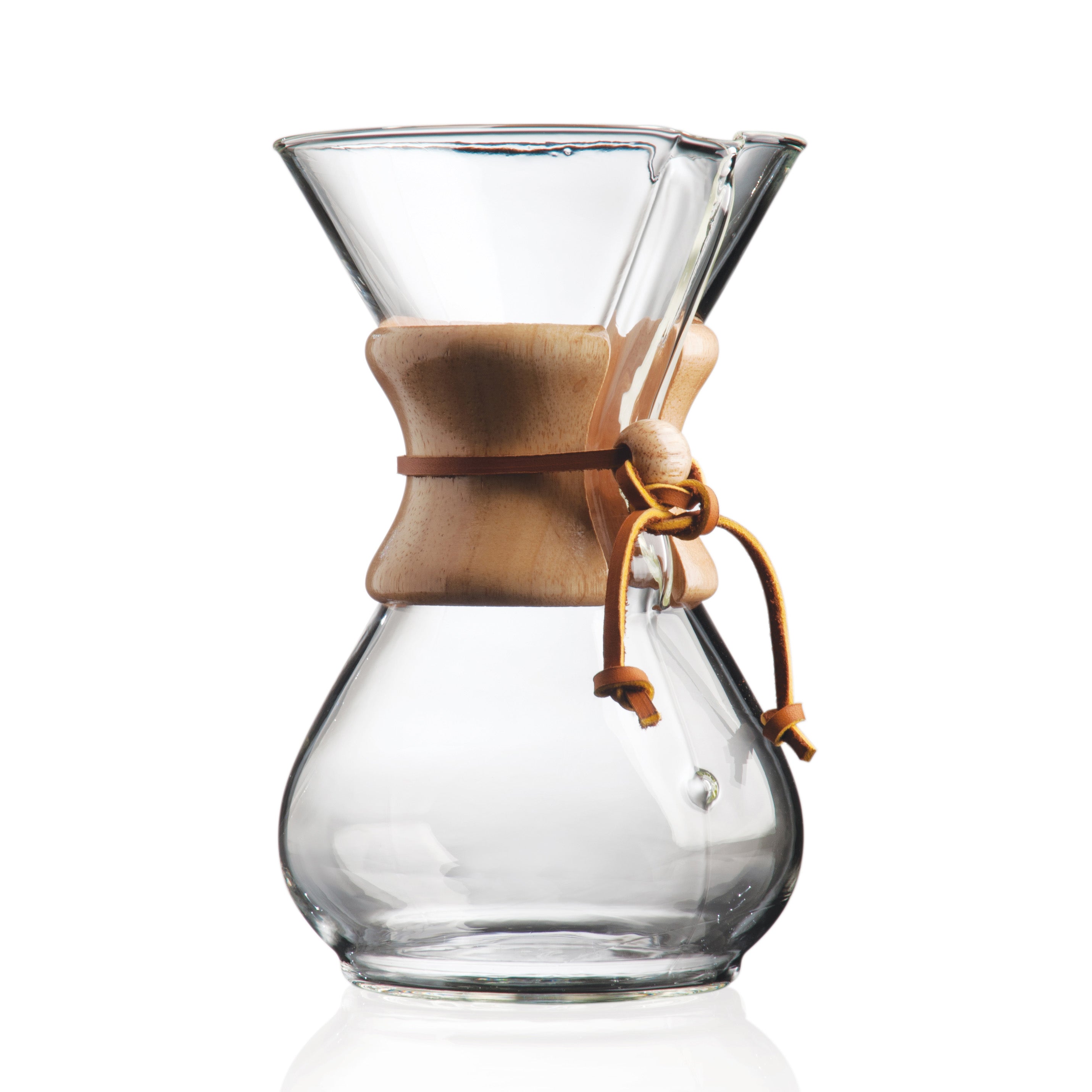 CHEMEX® Six Cup Classic Series Pour Over Coffee Maker - Perfect for Home Brewing, Office Use & Specialty Coffee Lovers