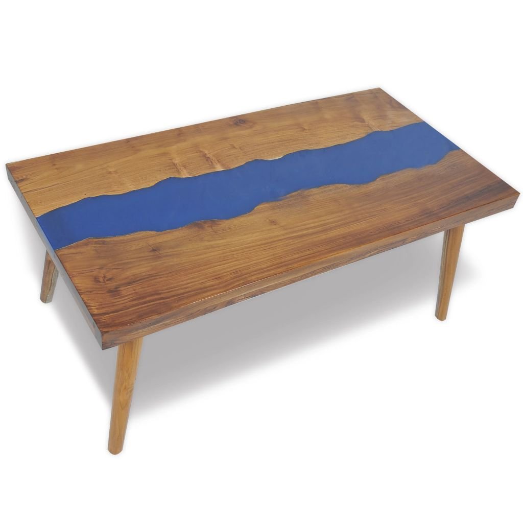 Modern Teak Resin Coffee Table 39.4