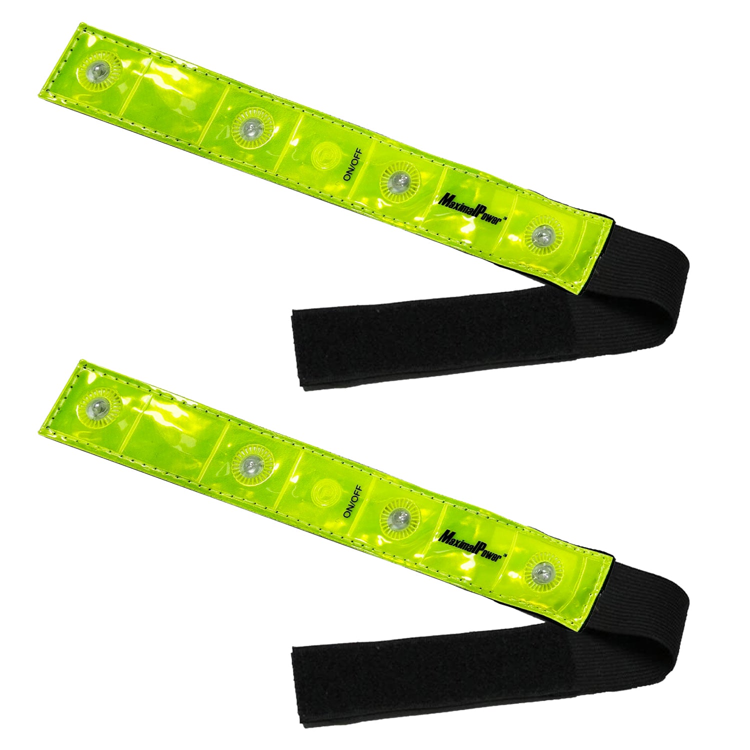 Roadside X Training Cross Country Cycling Safety Band with 4 LED Lights - High Visibility Reflective Armband for Night Running, Jogging & Outdoor Sports