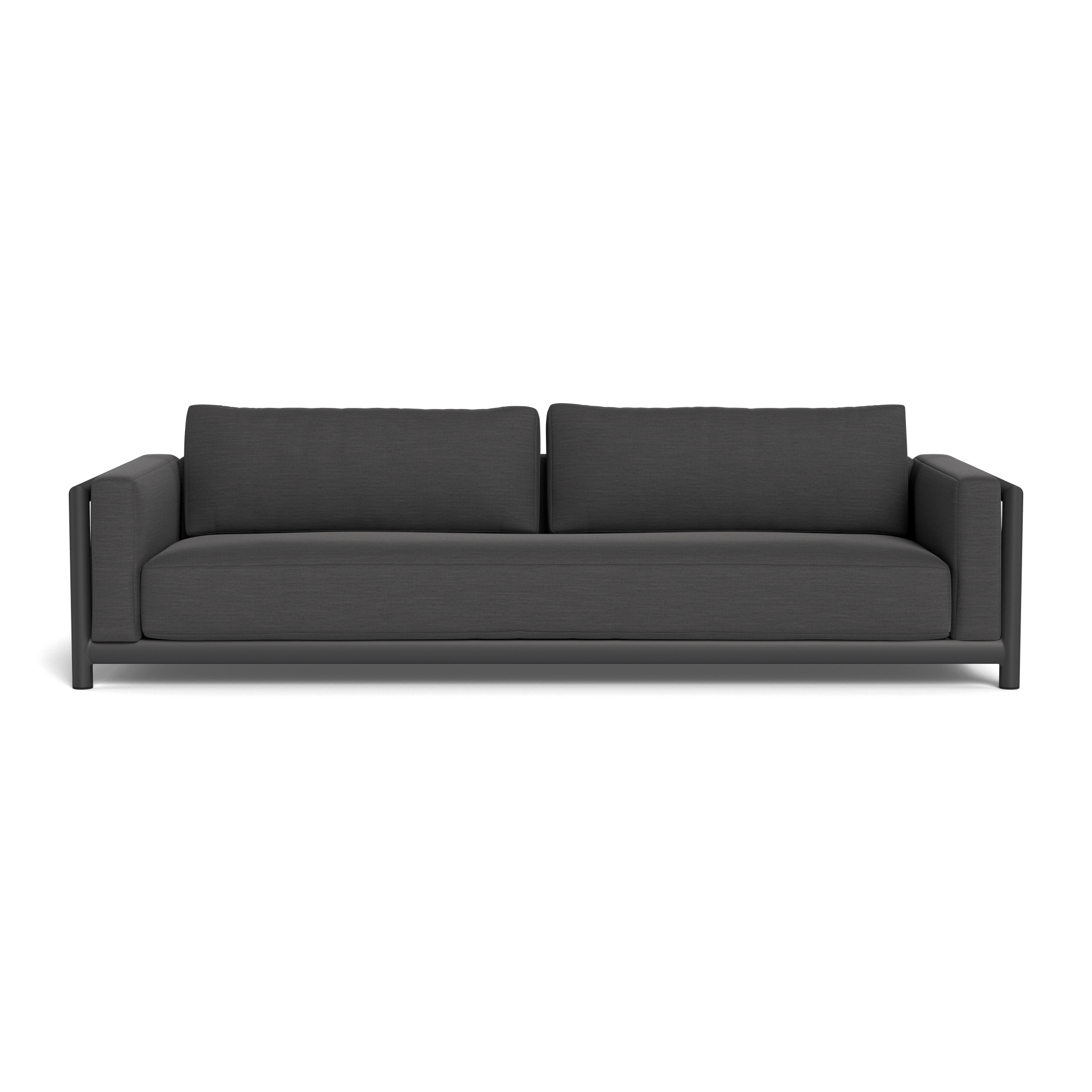 Moab Sofa 108 - Modern 3-Seater Fabric Couch with Sturdy Wooden Legs for Living Room, Lounge, and Office Use