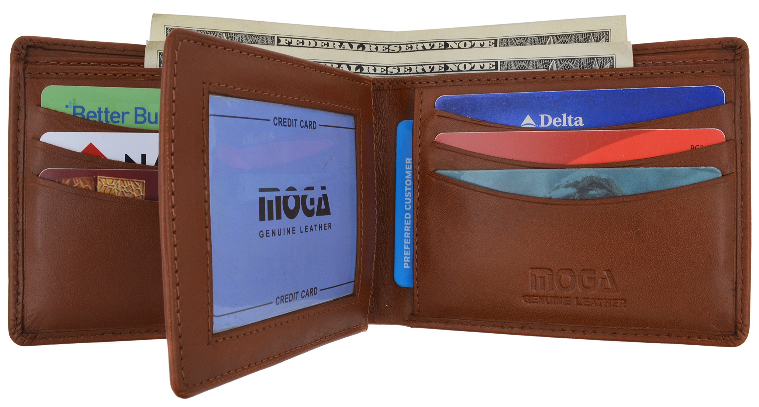 Premium Genuine Leather Slim Multi-Card Holder Wallet - RFID Blocking ID Card Case for Men & Women - Perfect for Travel, Business & Everyday Use
