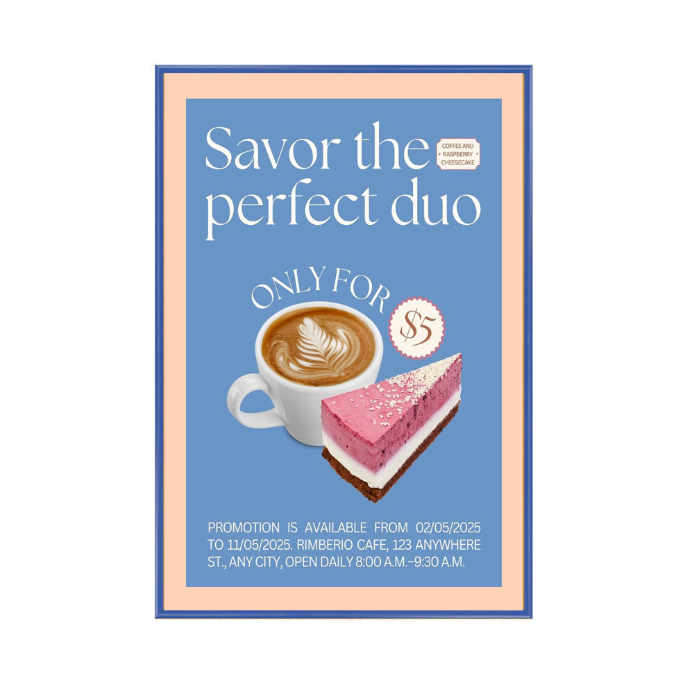 30x40 Poster Frame - Colorful Classic Display Swing Frame for Wall Art, Photos & Posters - Perfect for Home, Office & Gallery Decor