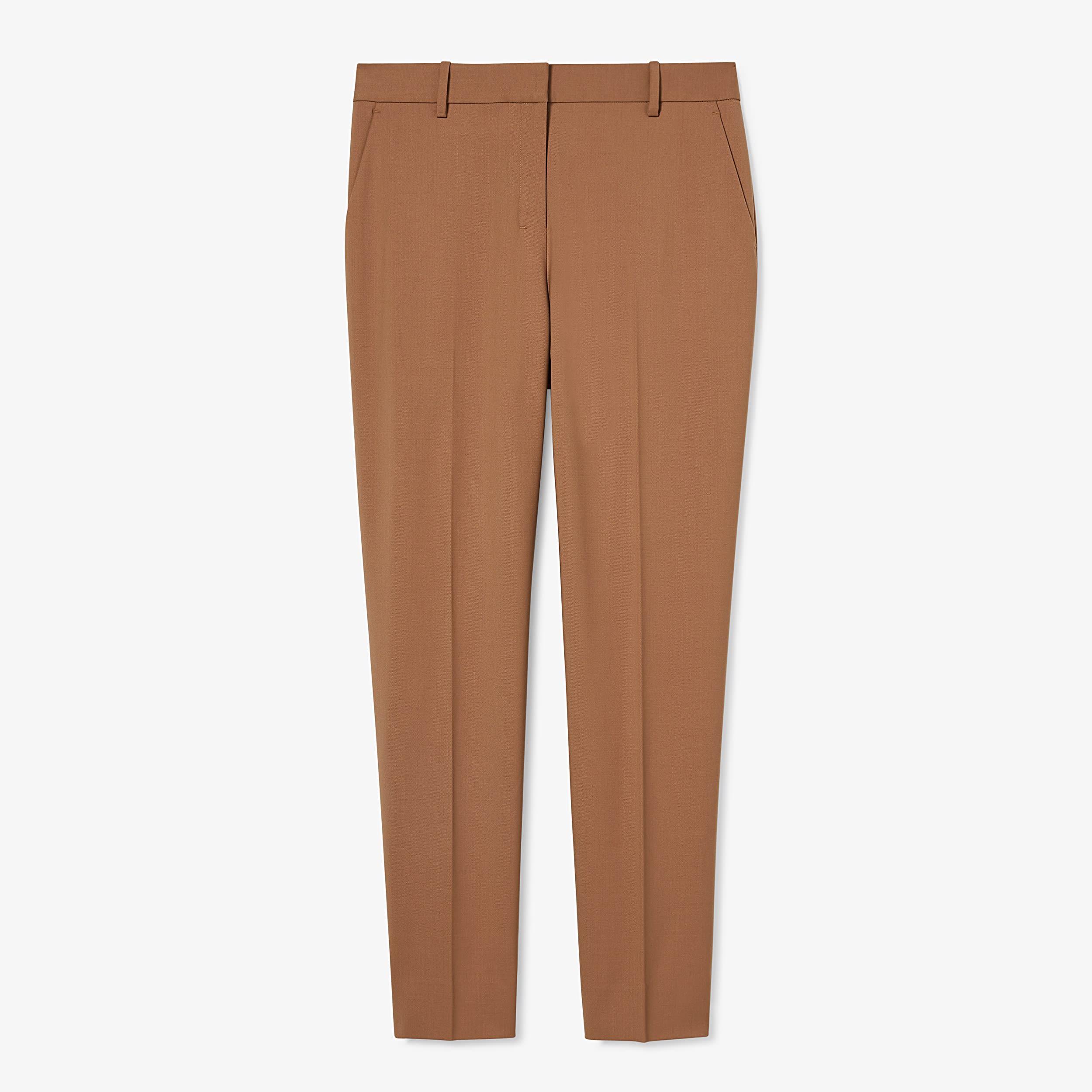 Mejia Washable Wool Twill Pants in Camel Color - Comfortable & Durable Trousers for Office, Travel & Casual Wear