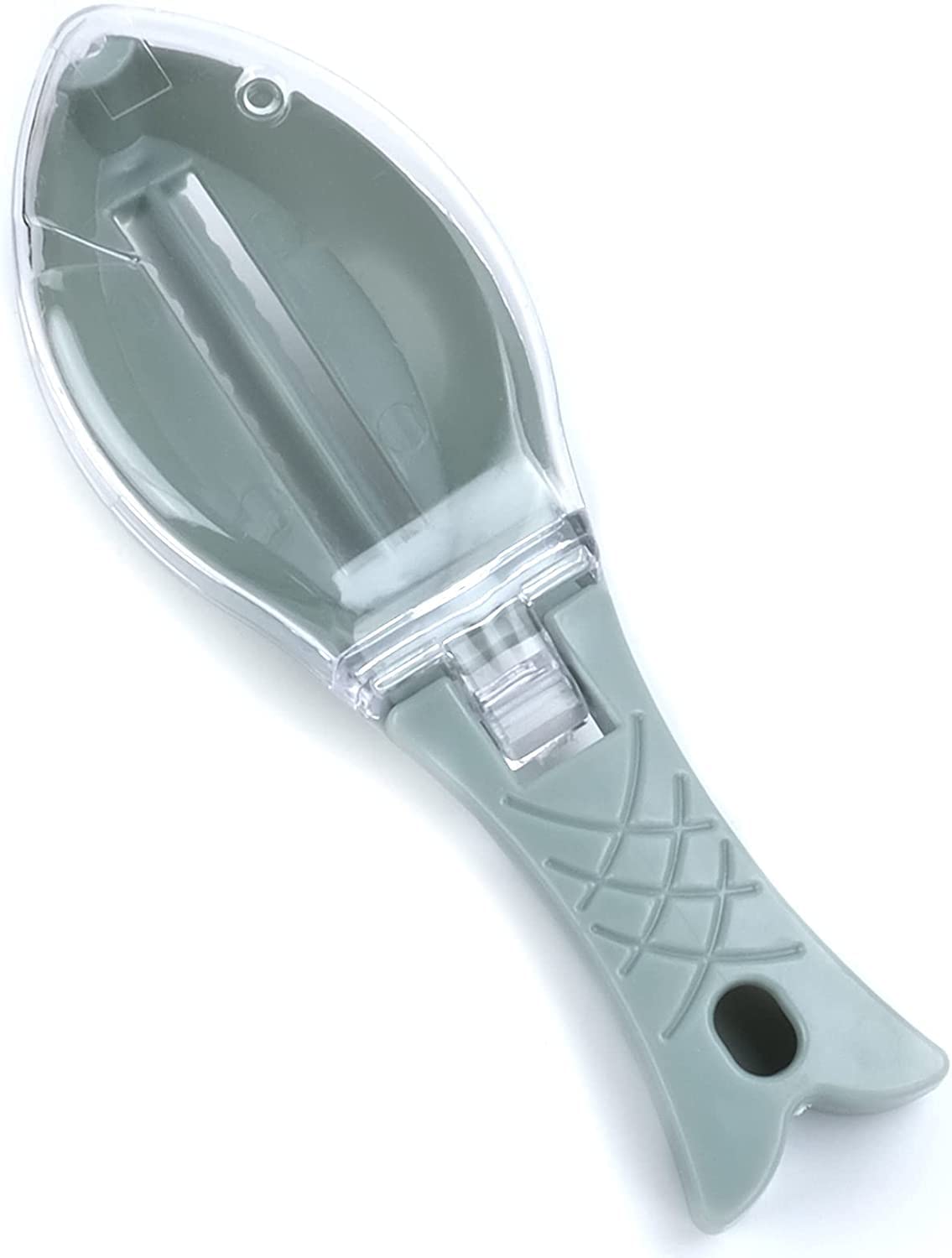 MAXPERKX Fish Scale Scaler Remover - Blue Plastic Fish Cleaning Brush for Kitchen, Cooking & Descaler Tool - Effortless Scales Peeling & Skin Shaving - Perfect for Home Chefs, Seafood Lovers & Outdoor Fishing Enthusiasts