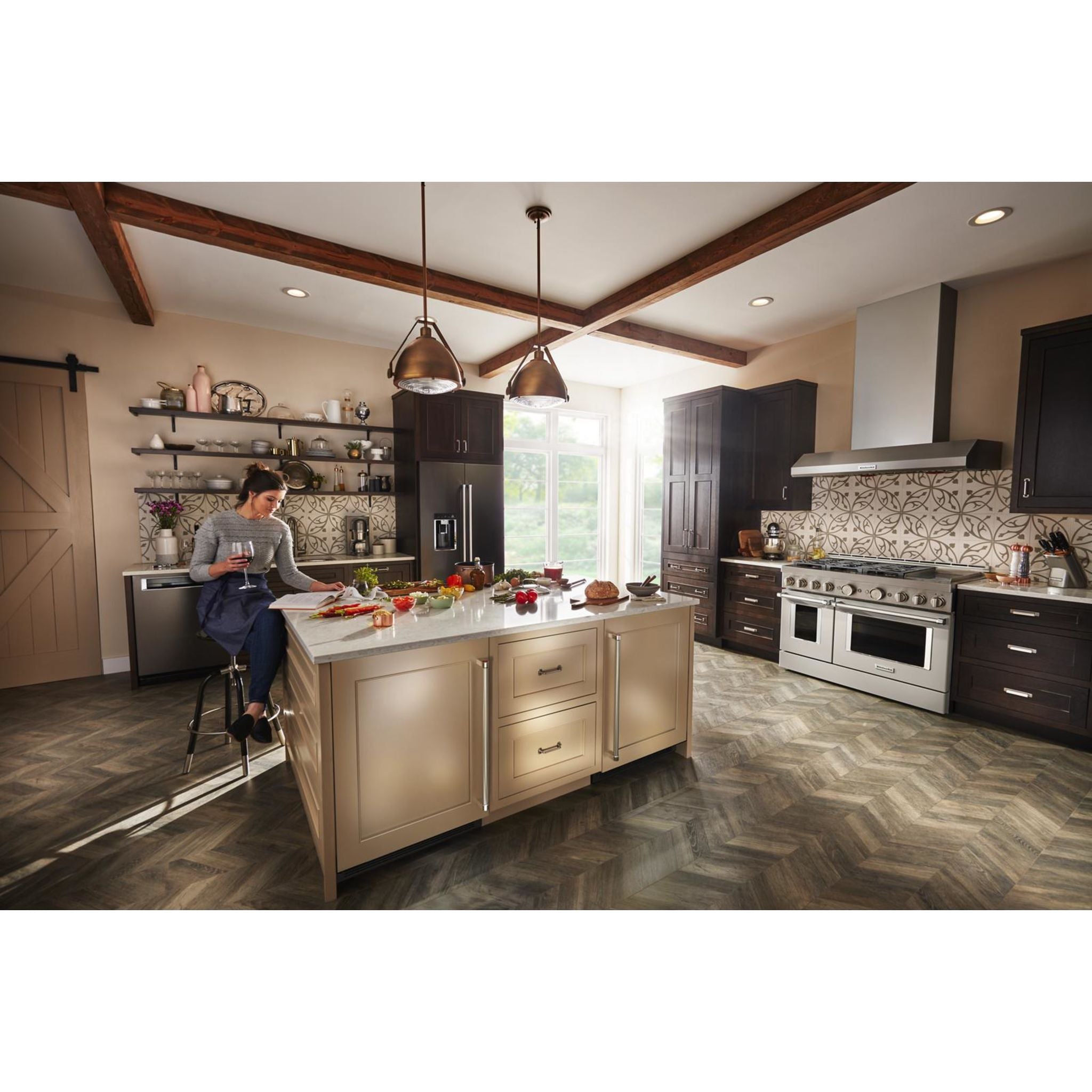 KitchenAid Undercounter Refrigerator 24 Inch Panel Ready - KURL114KPA Built-in Fridge for Kitchen, Bar & Outdoor Use - Energy Star Rated Stainless Steel Appliance