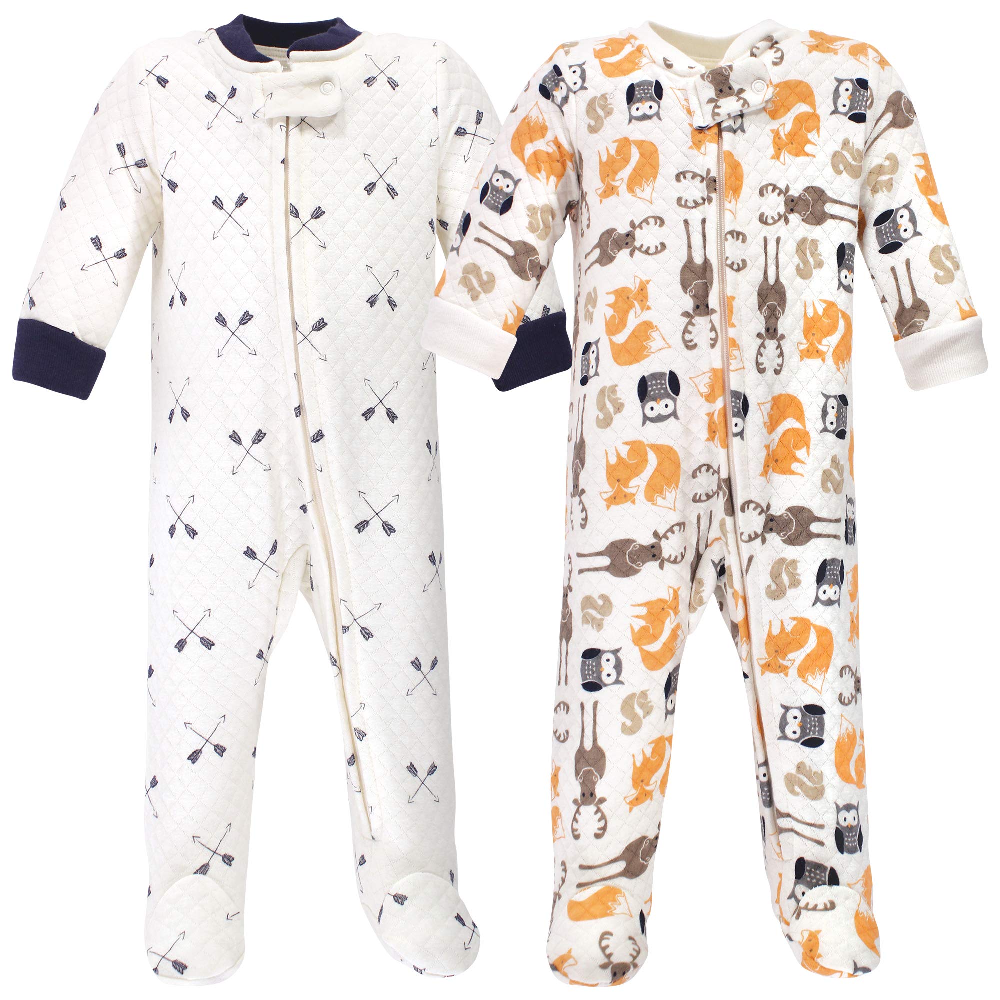 Premium Quilted Zipper Sleep & Play for Baby Girls - Cozy Nursery Outfit