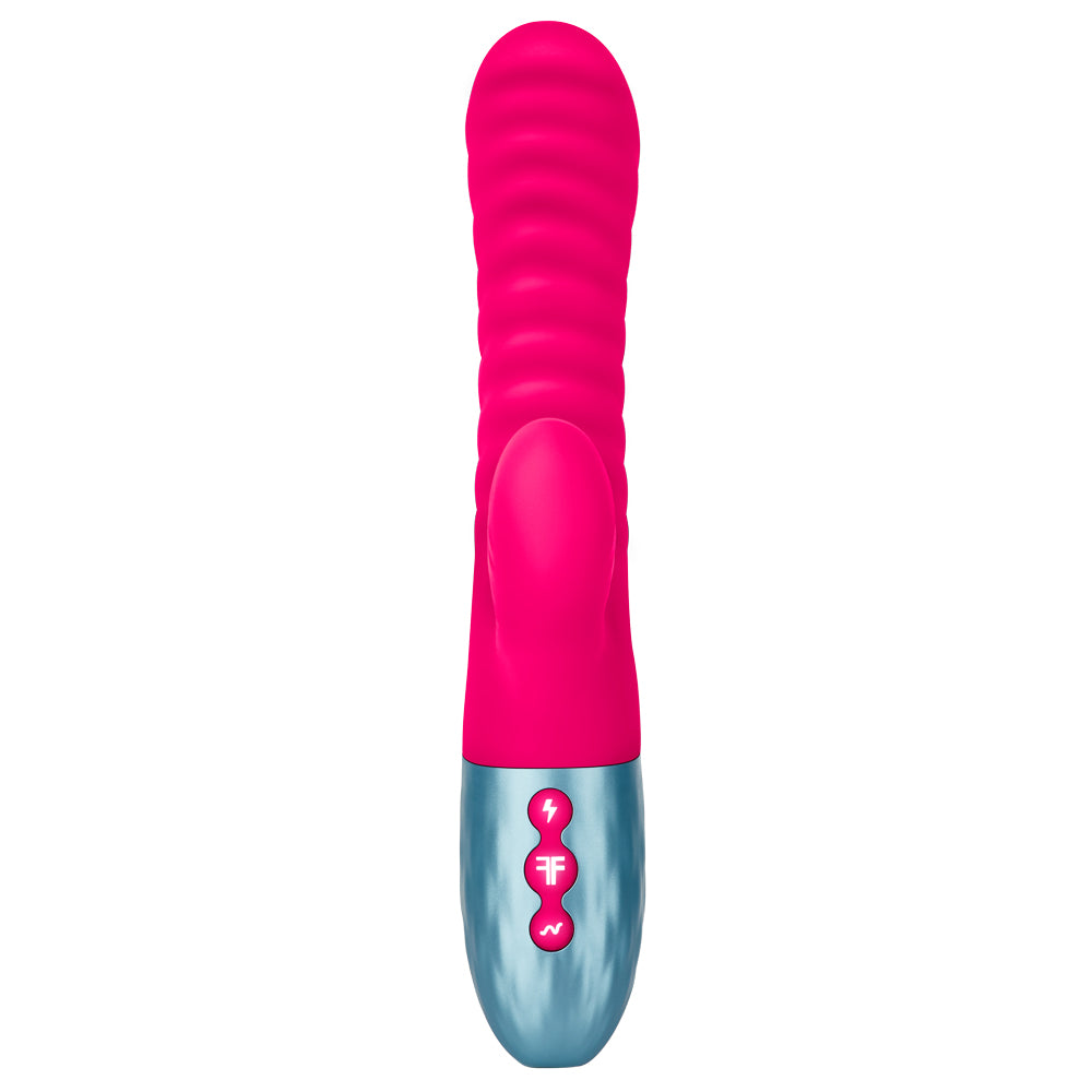 FemmeFunn Delola Dual Density Rabbit Vibrator - Premium Silicone G-Spot & Clitoral Stimulator for Women - Perfect for Solo Play & Couples Intimacy