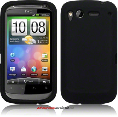 HTC Desire S Silicone Case Cover - Black Protective Skin for HTC Desire S - Perfect for Daily Use, Travel & Outdoor Activities