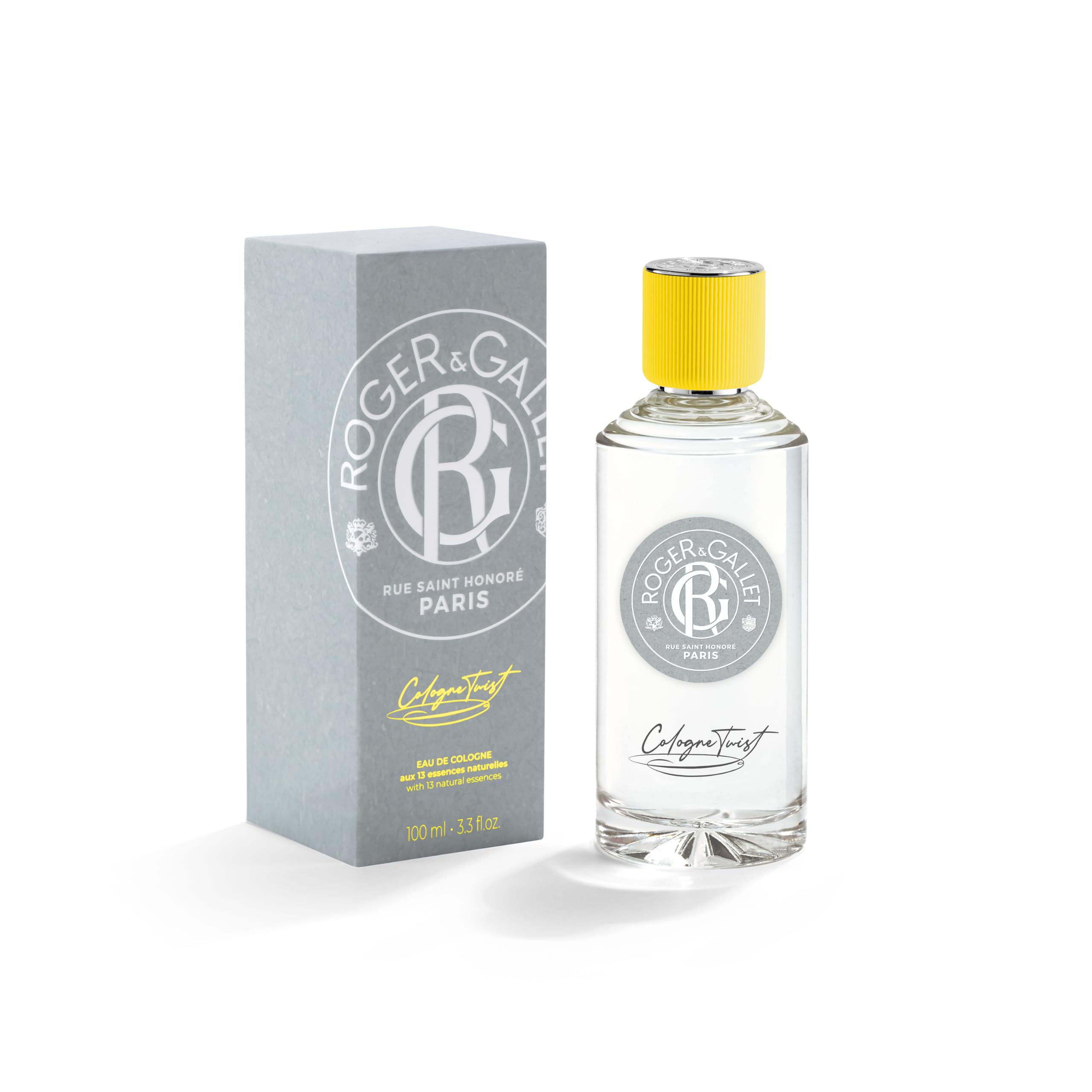 Roger & Gallet Cologne Twist Eau de Cologne for Men - 100ml Fresh Citrus Aromatic Fragrance | Long-Lasting Perfume for Daily Wear, Office & Special Occasions