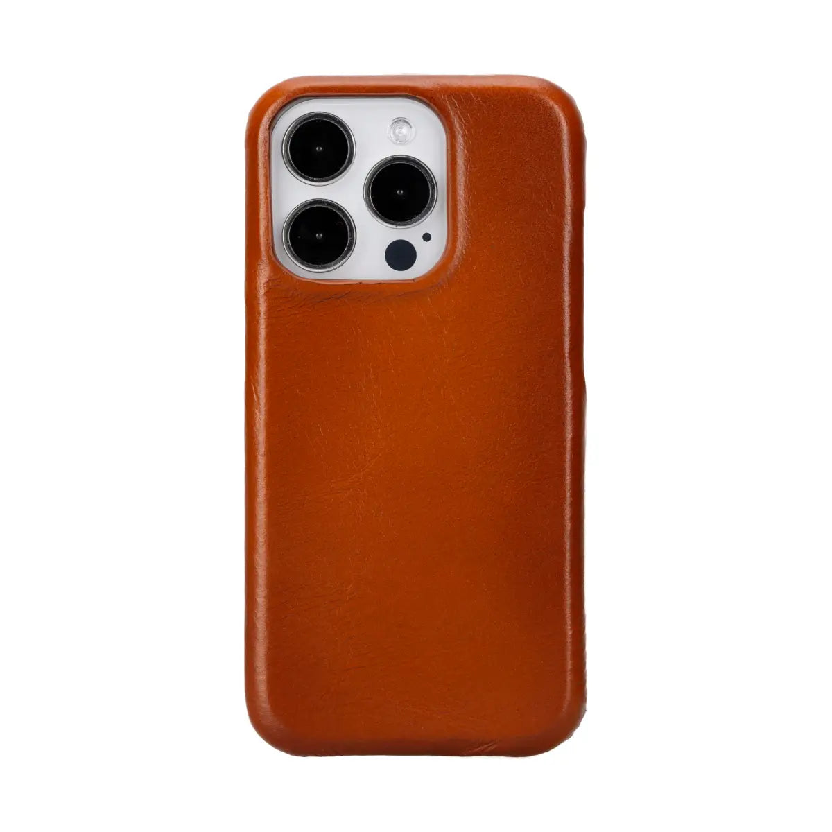 Premium Burnished Tan Leather iPhone 15 Pro Wallet Case - Slim Protective Cover with Card Slots | Perfect for Business Professionals & Everyday Use