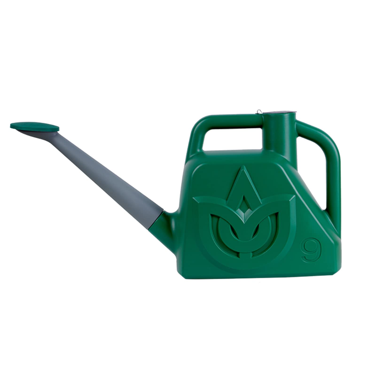 SUNDAY HOME 9L Plastic Watering Can for Indoor & Outdoor Plants - Long Spout Plant Waterer Bucket (Green) - Perfect for Gardens, Balconies, and Houseplants