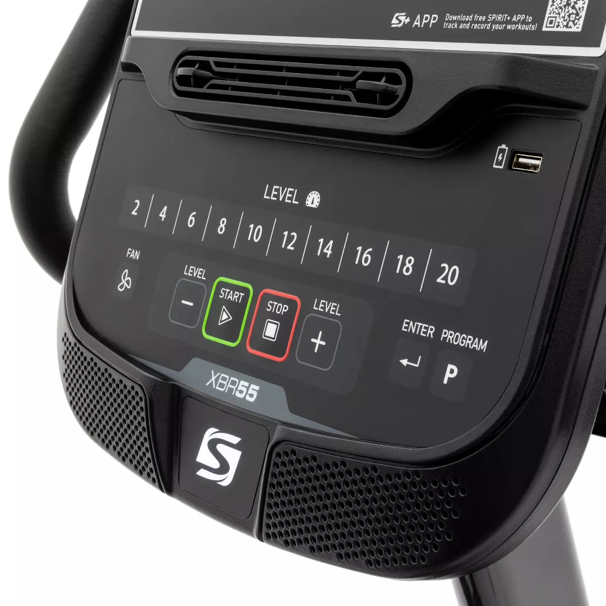 Spirit XBR55 Recumbent Exercise Bike 2024 - Premium Home Fitness Equipment for Cardio Workouts & Low-Impact Training