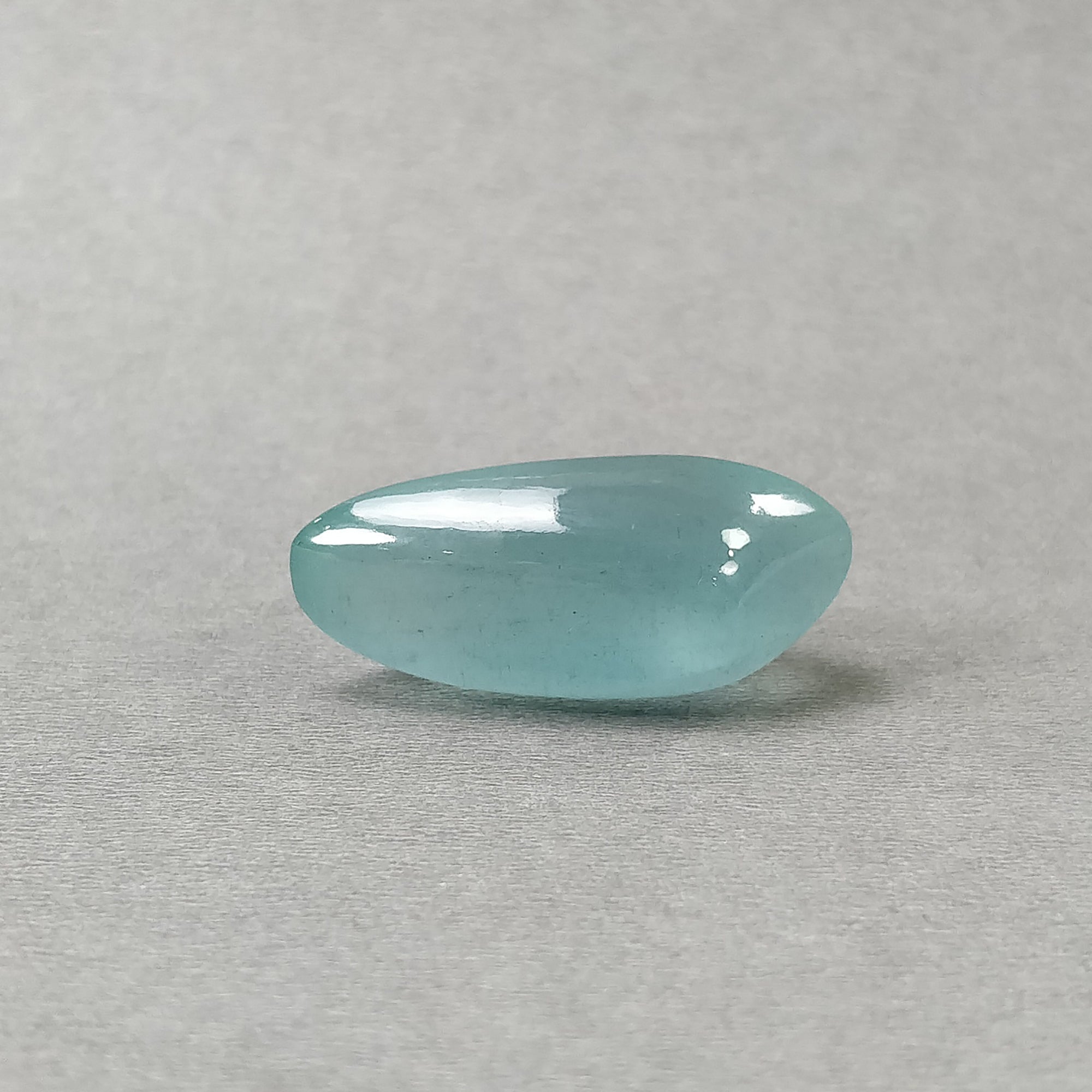 Natural Blue Aquamarine Gemstone Cabochon - 75.50cts Untreated Aquamarine, 37.5x21mm Uneven Shape for Jewelry Making, Healing Crystals & Spiritual Gifts