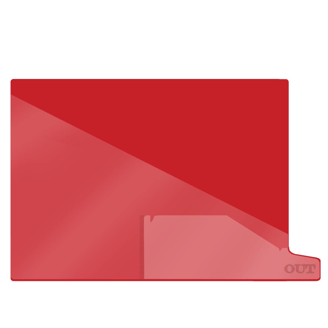 Professional Plastic File Folders - Letter Size 9