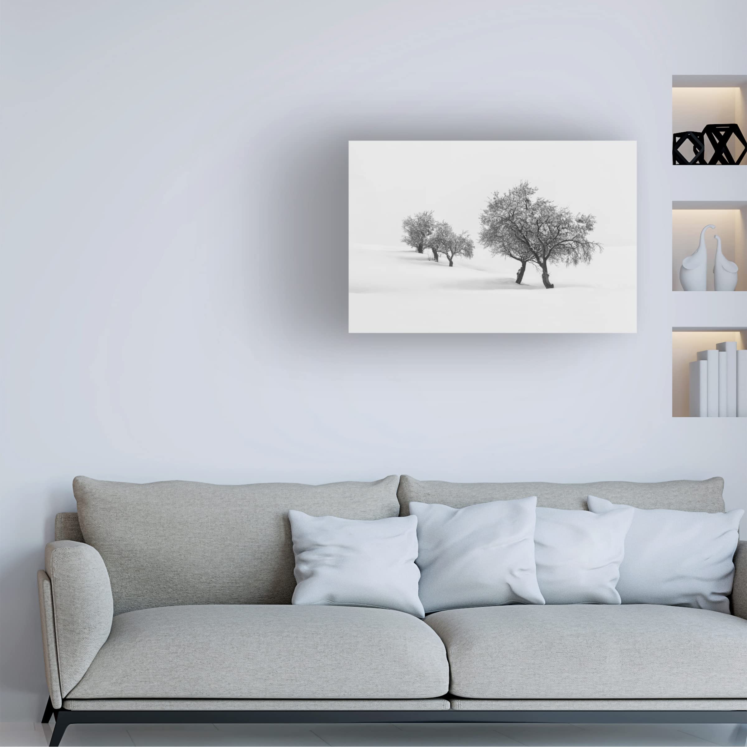 Trademark Fine Art 'White Carpet 2' Canvas Wall Art Painting by Antonio Carrillo Lopez - Perfect for Living Room, Bedroom & Office Decor