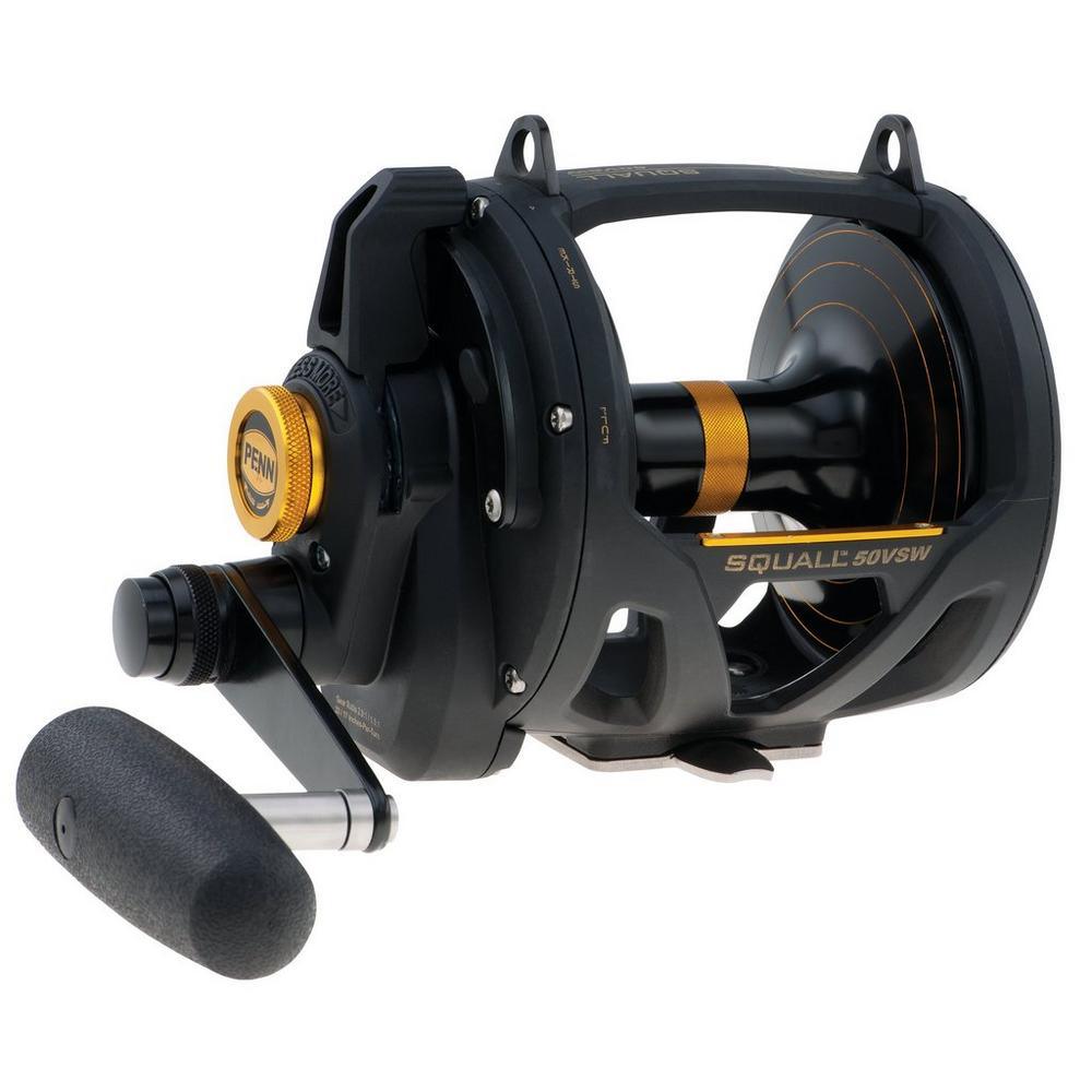 Penn Squall 2 Speed Lever Drag Fishing Reel - Saltwater & Freshwater Fishing Gear for Offshore & Inshore Anglers