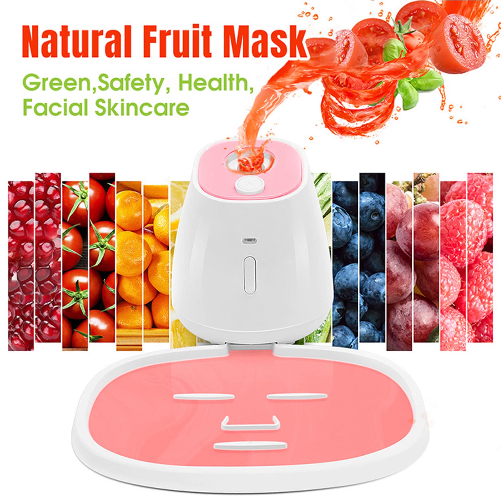 Automatic DIY Facial Mask Maker Machine for Homemade Fruit & Vegetable Masks - Intelligent Voice Control for Moisturizing & Whitening Skincare at Home or Spa