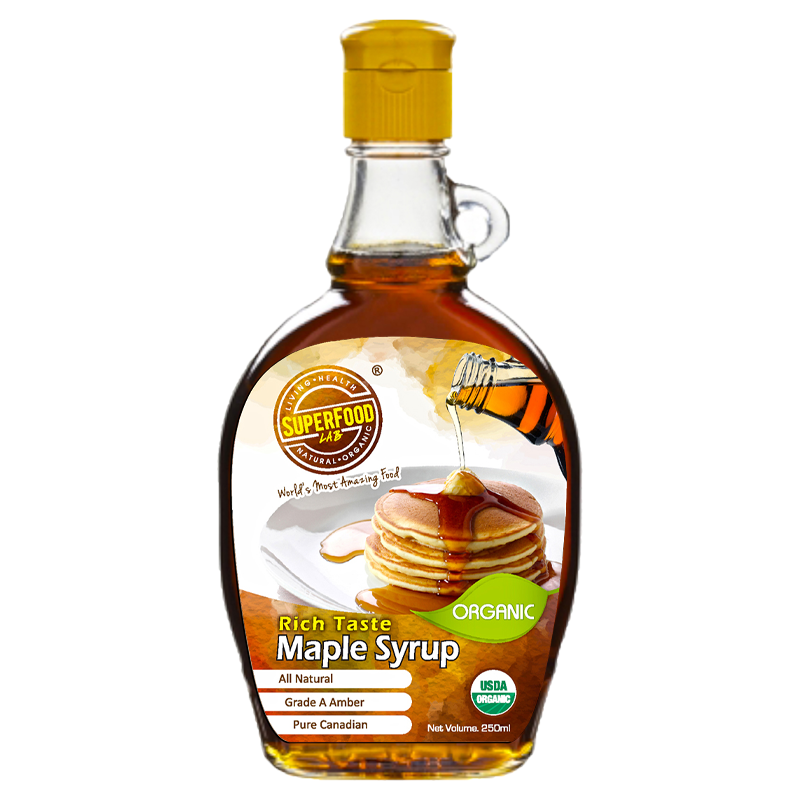 100% Pure Organic Maple Syrup - Grade A, All-Natural Sweetener for Pancakes, Waffles & Baking - Gluten-Free, Vegan & Non-GMO