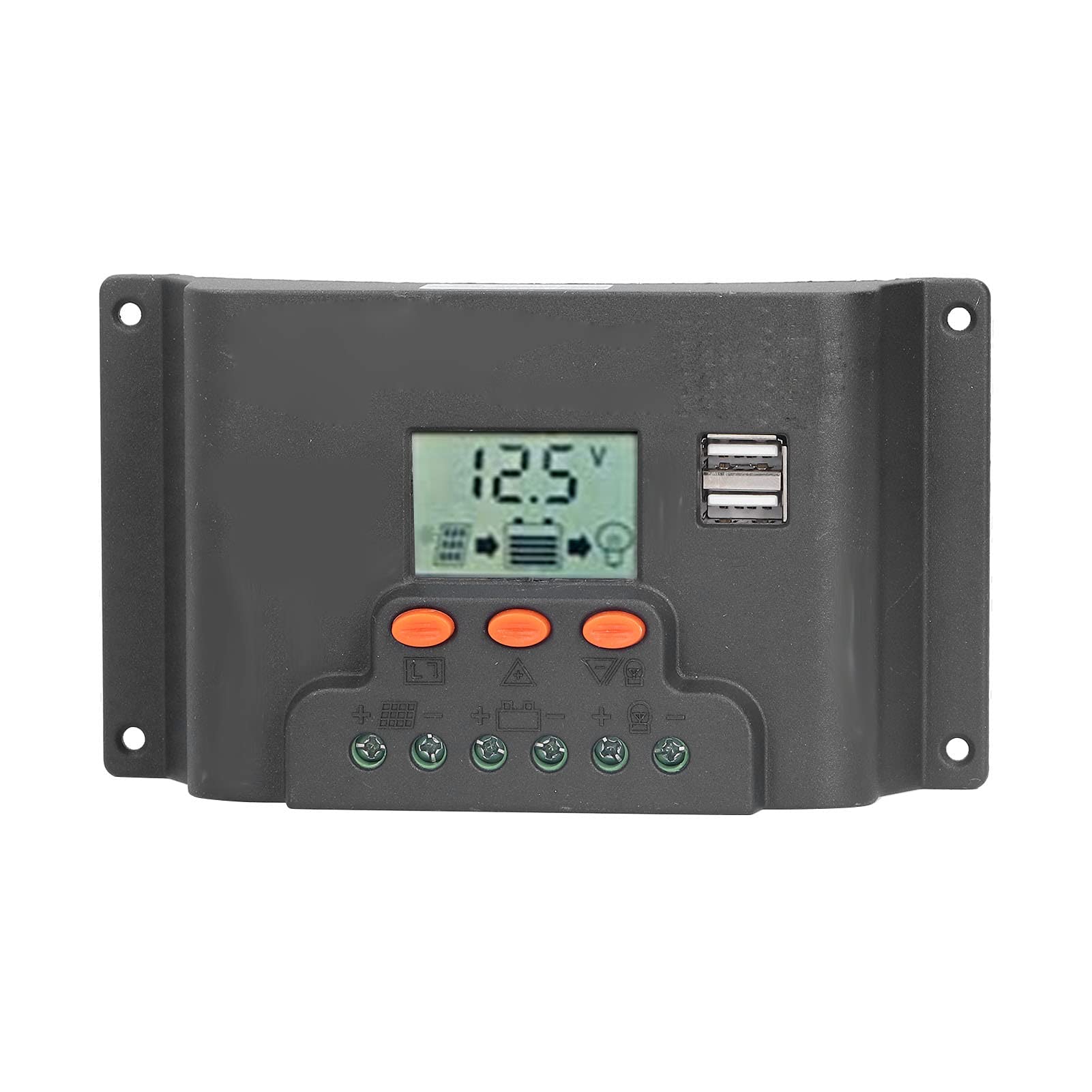 Best Solar Panel Charge Controller - Dual USB Port for Phones, Tablets, Laptops - MPPT Solar Regulator for Home, RV, Camping & Outdoor Power Supply