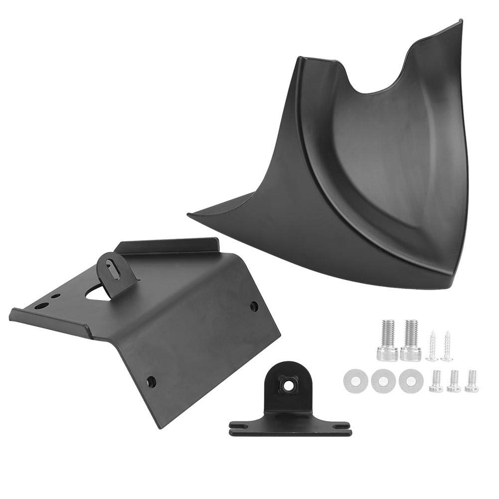 Universal Motorcycle Chin Spoiler - Matte Black Fairing Replacement for Bike Customization | Street & Racing Use