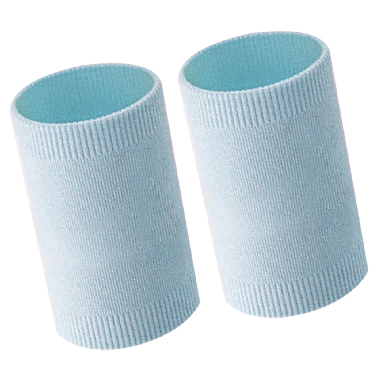 MUSISALY Sports Wrist Brace Support - 2 Pack Sky Blue Wrist Bands for Basketball, Running, Cycling & Weightlifting - Durable Wrist Protection for Gym Workouts & Athletic Training