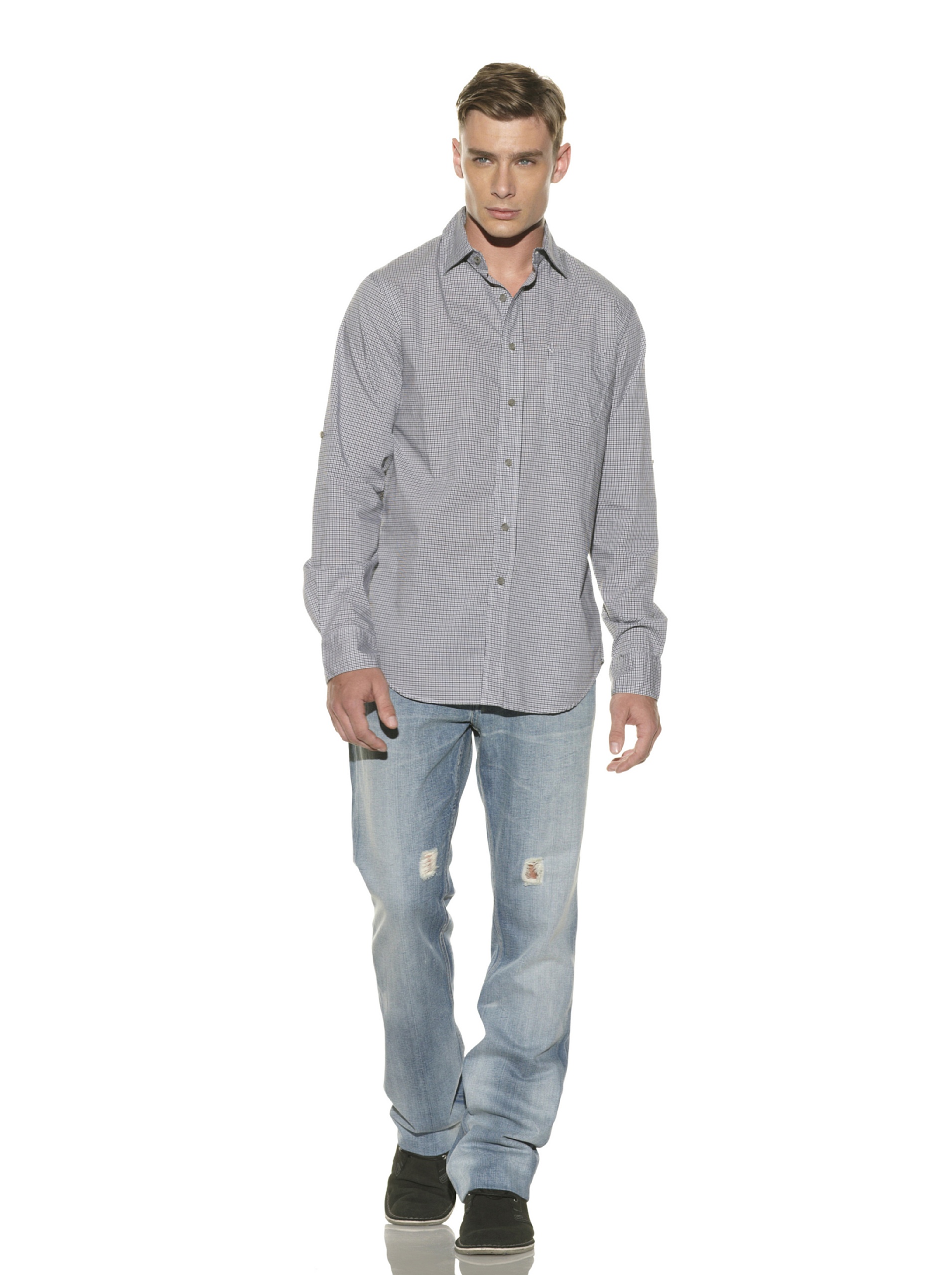 Earnest Sewn Men's Gingham Check Button-Down Shirt | Casual & Formal Wear | Perfect for Office, Date Night & Outdoor Activities