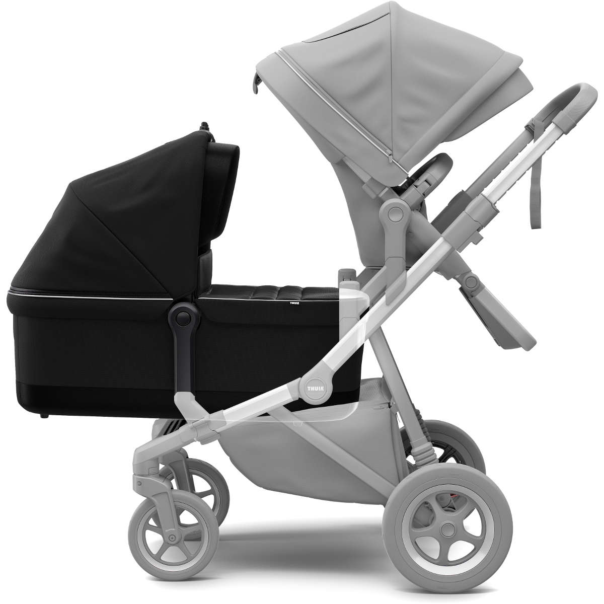 Thule Sleek Bassinet - Lightweight & Portable Baby Crib for Travel | Compact Foldable Design for Car, Airplane & Home Use | Safe & Comfortable Newborn Sleeping Solution