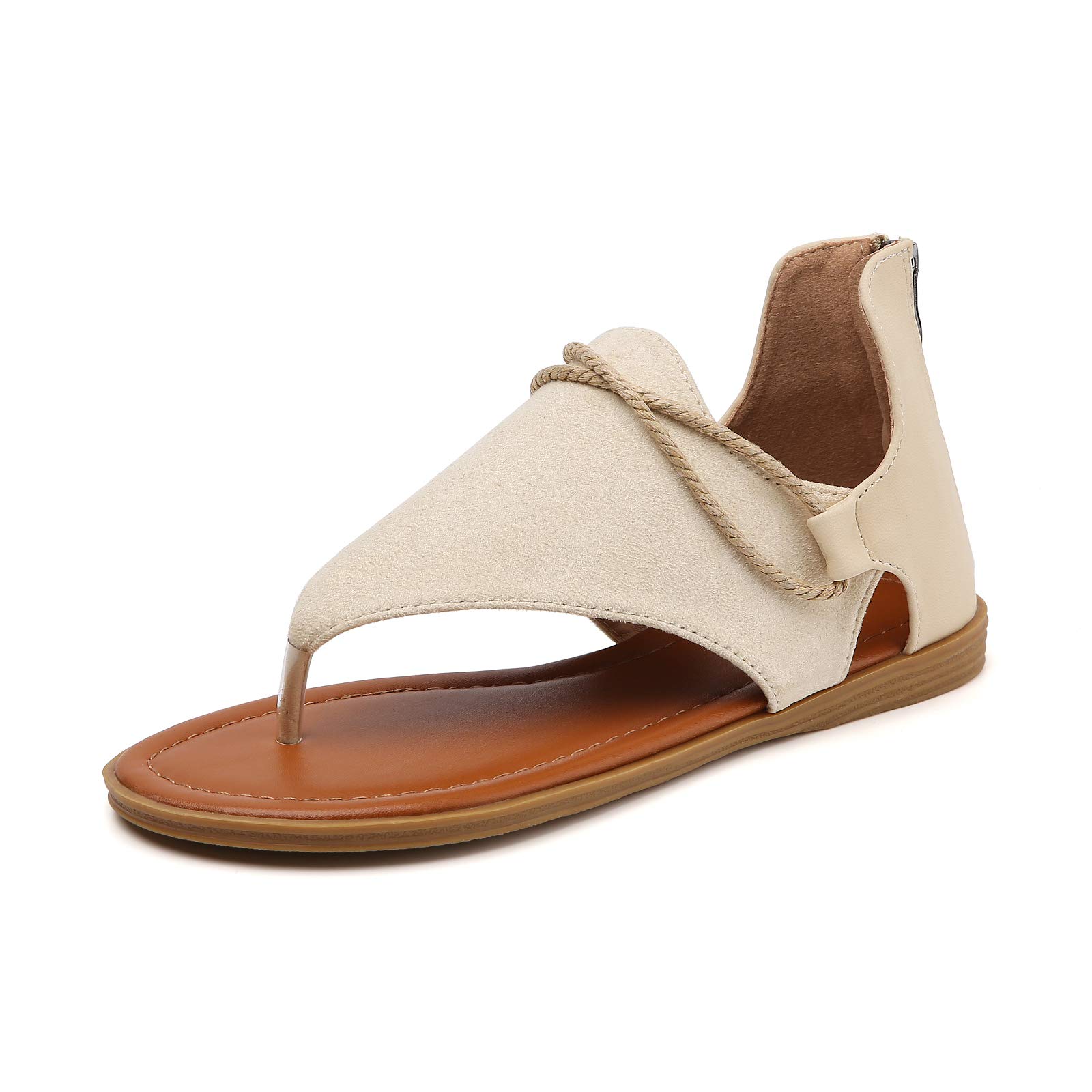 Tilocow Women's Posh Gladiator Sandals - Comfortable Flat Summer Sandals with Vintage Style | Perfect for Beach, Vacation & Casual Outfits