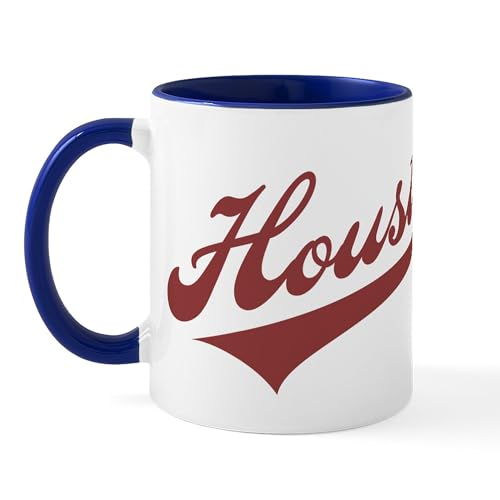 White/Navy Inside - Retro Houston Mug