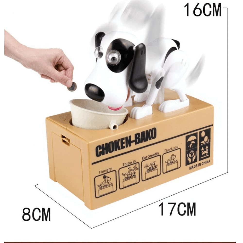 Automatic Coin Saving Piggy Bank for Dogs - Funny Hungry Eating Money Box with Stole Coin Feature | Perfect Gift for Pet Lovers & Money Saving Enthusiasts | Great for Home, Office, or Kids' Room Decor