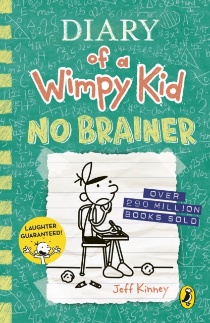 Diary of a Wimpy Kid: No Brainer (Book 18) - Funny Middle School Novel for Kids & Teens - Perfect for Reading at Home, School & Gifts