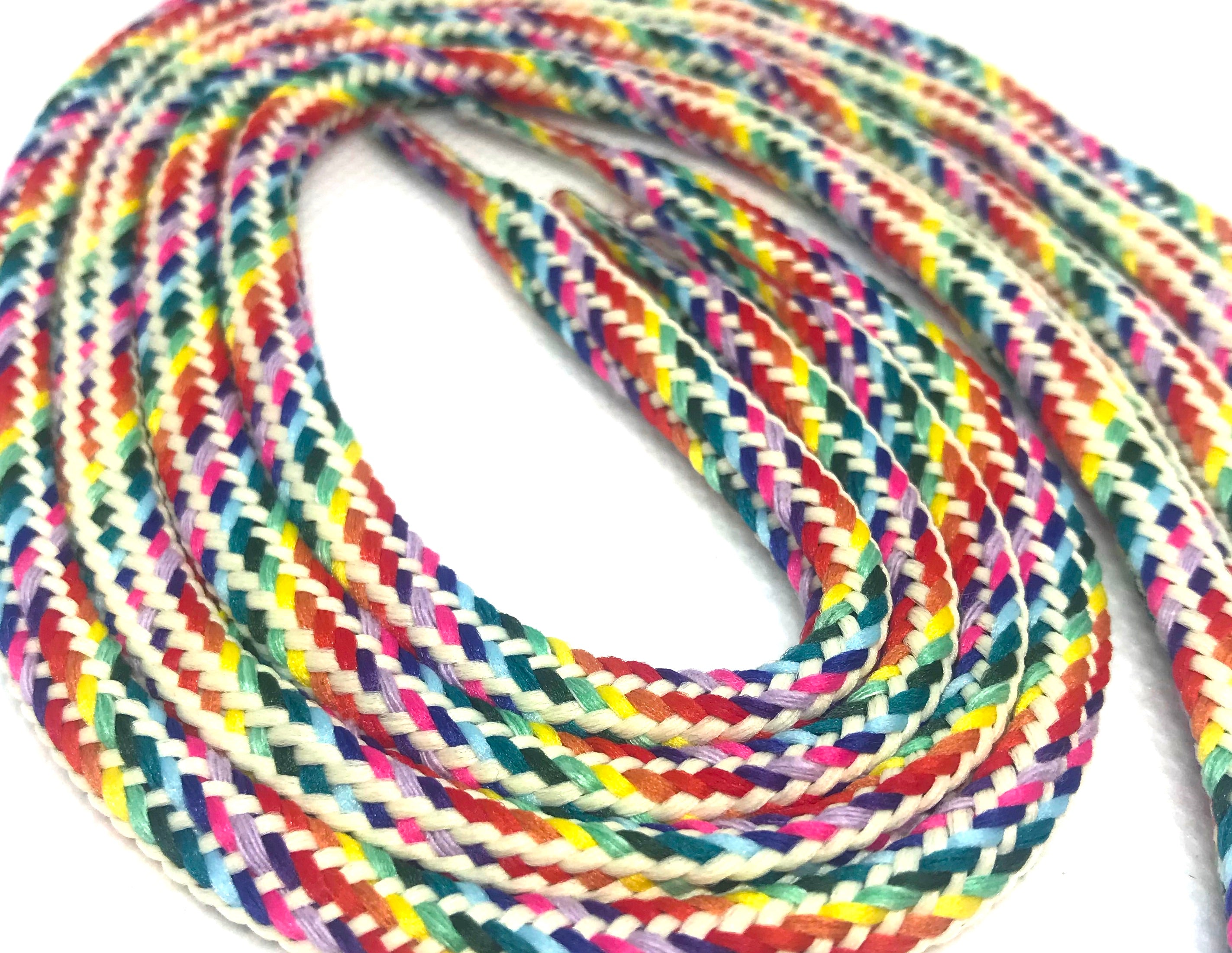 Vibrant Hybrid Rainbow Shoelaces - Colorful Reflective Shoe Laces for Running, Walking & Fashion - Perfect for Sneakers, Athletic Shoes & Casual Wear