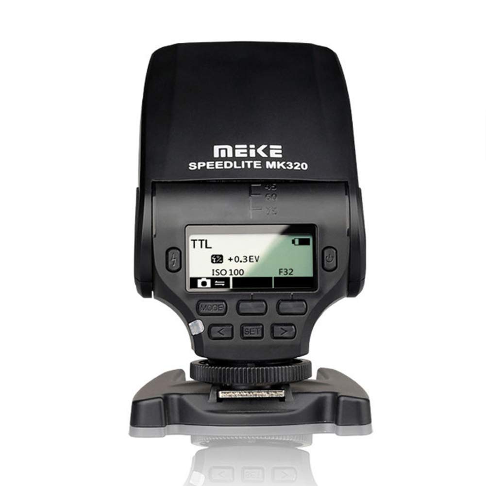 MeiKe MK320 Mini TTL Flash Speedlight for Sony Cameras - Compatible with A6000, A6300, A9, A7 Series, A77, NEX-5/6 - Automatic Flash for Professional Photography, Portraits & Low Light Shooting