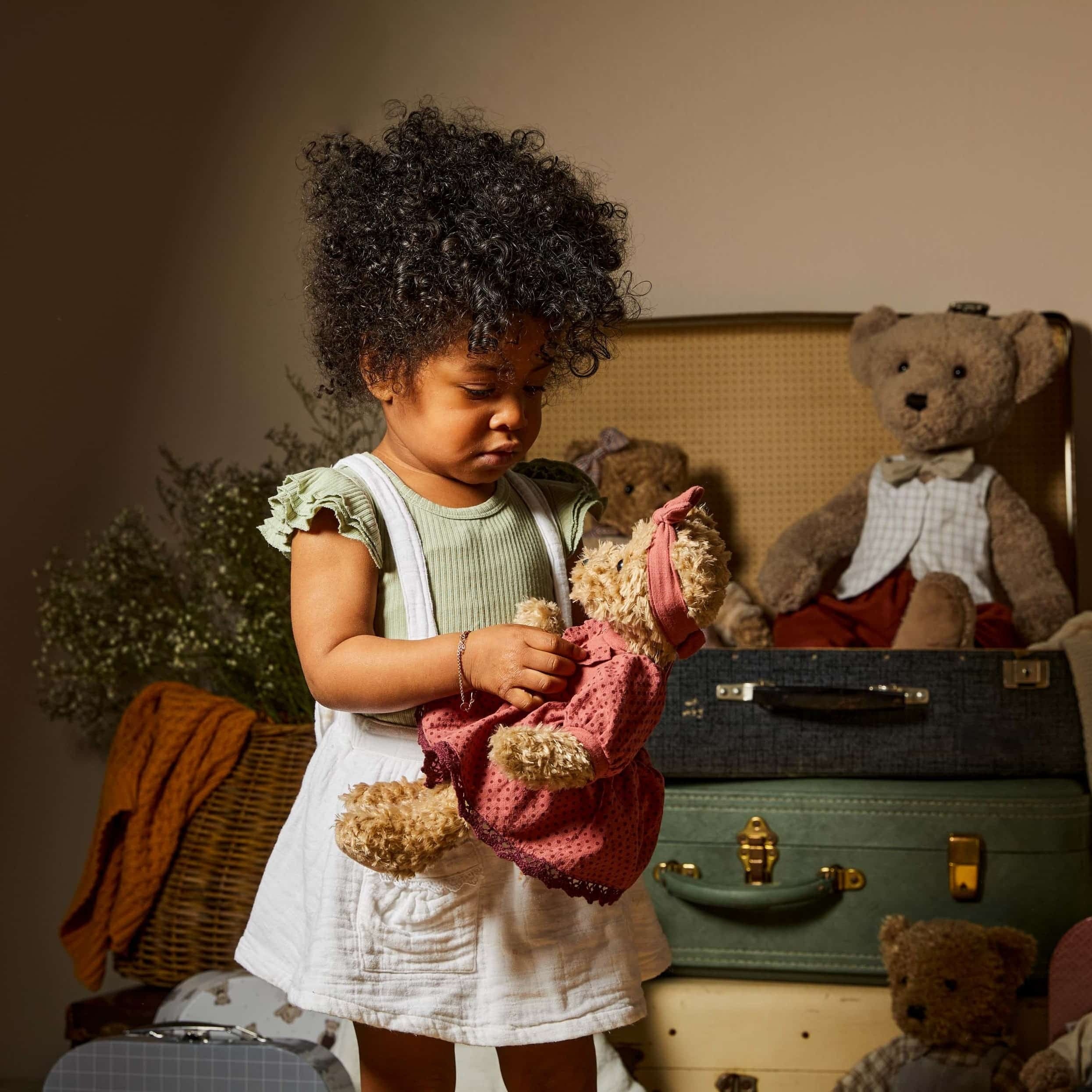 Hazel the Notting Hill Bear - Premium Plush Teddy Bear Gift for Kids & Collectors | Birthday, Valentine's Day & Nursery Decor