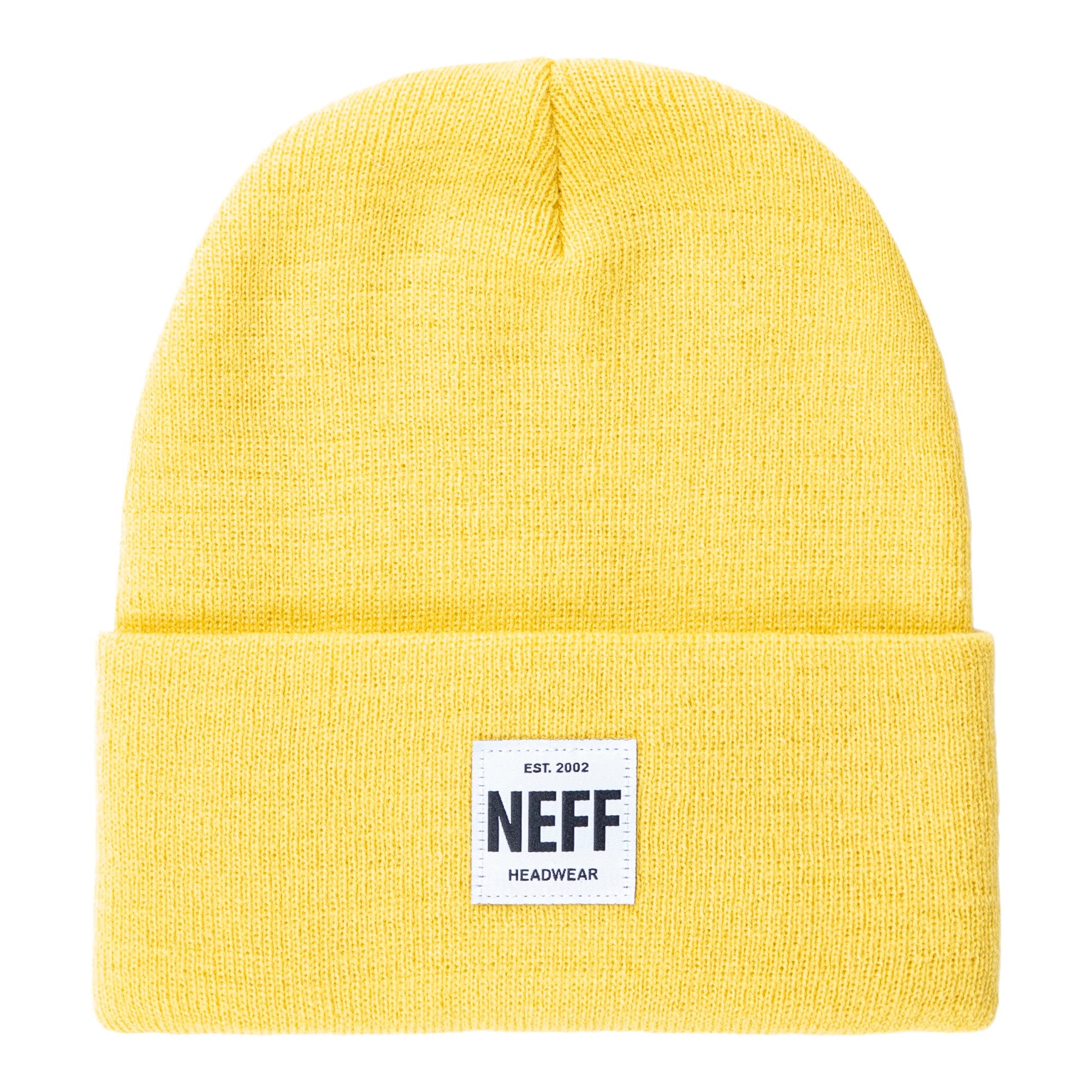 Neff Men's Lawrence Beanie Hat - Warm Winter Knit Skull Cap for Cold Weather - Primrose Yellow One Size - Perfect for Skiing, Snowboarding & Outdoor Activities