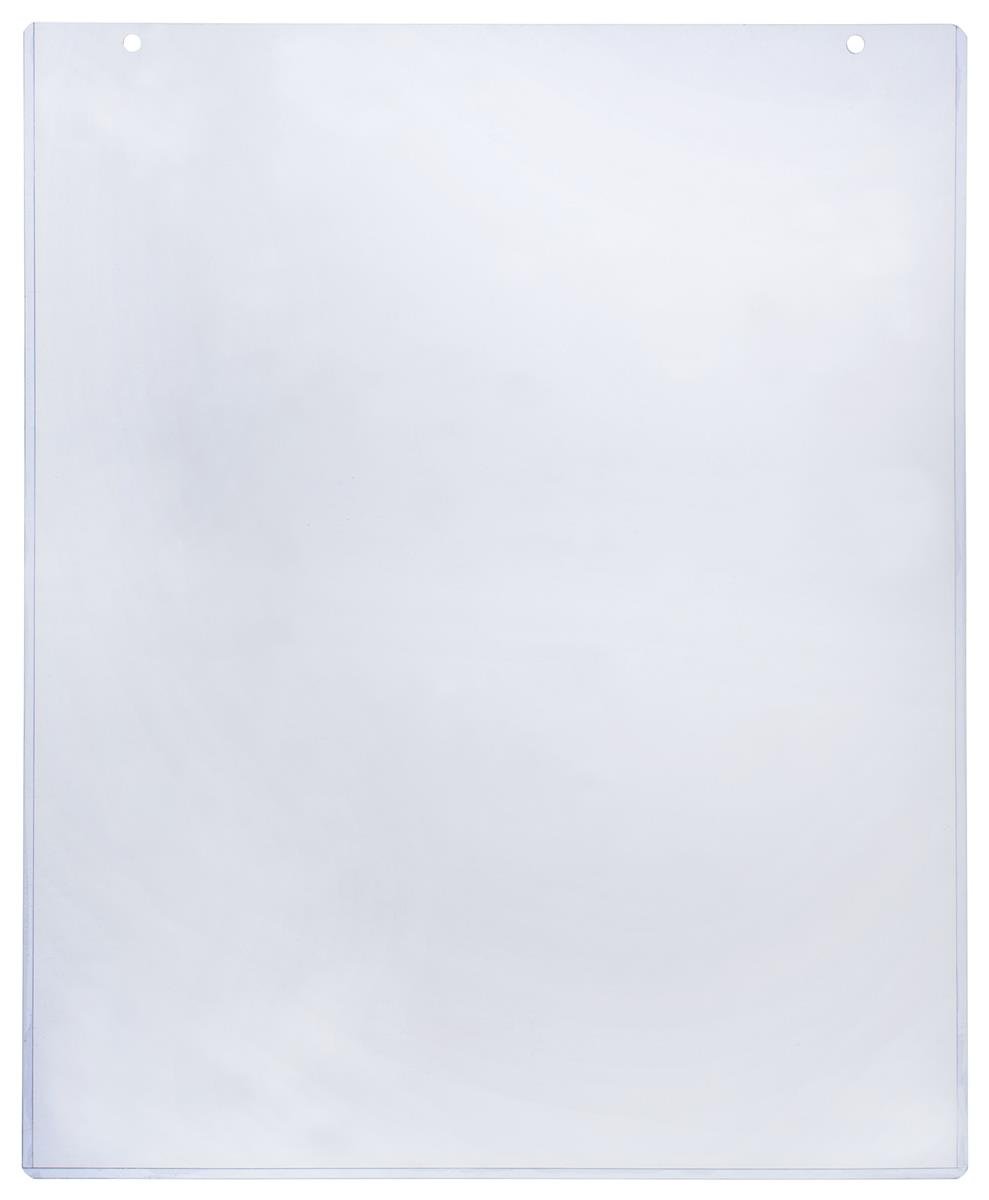 Set of 10 - 16x20 Inch Flexible Plastic Poster Sleeves with Mount - Clear Acrylic Sign Holders for Retail Displays, Trade Shows & Office Presentations (PVCP1620HT)