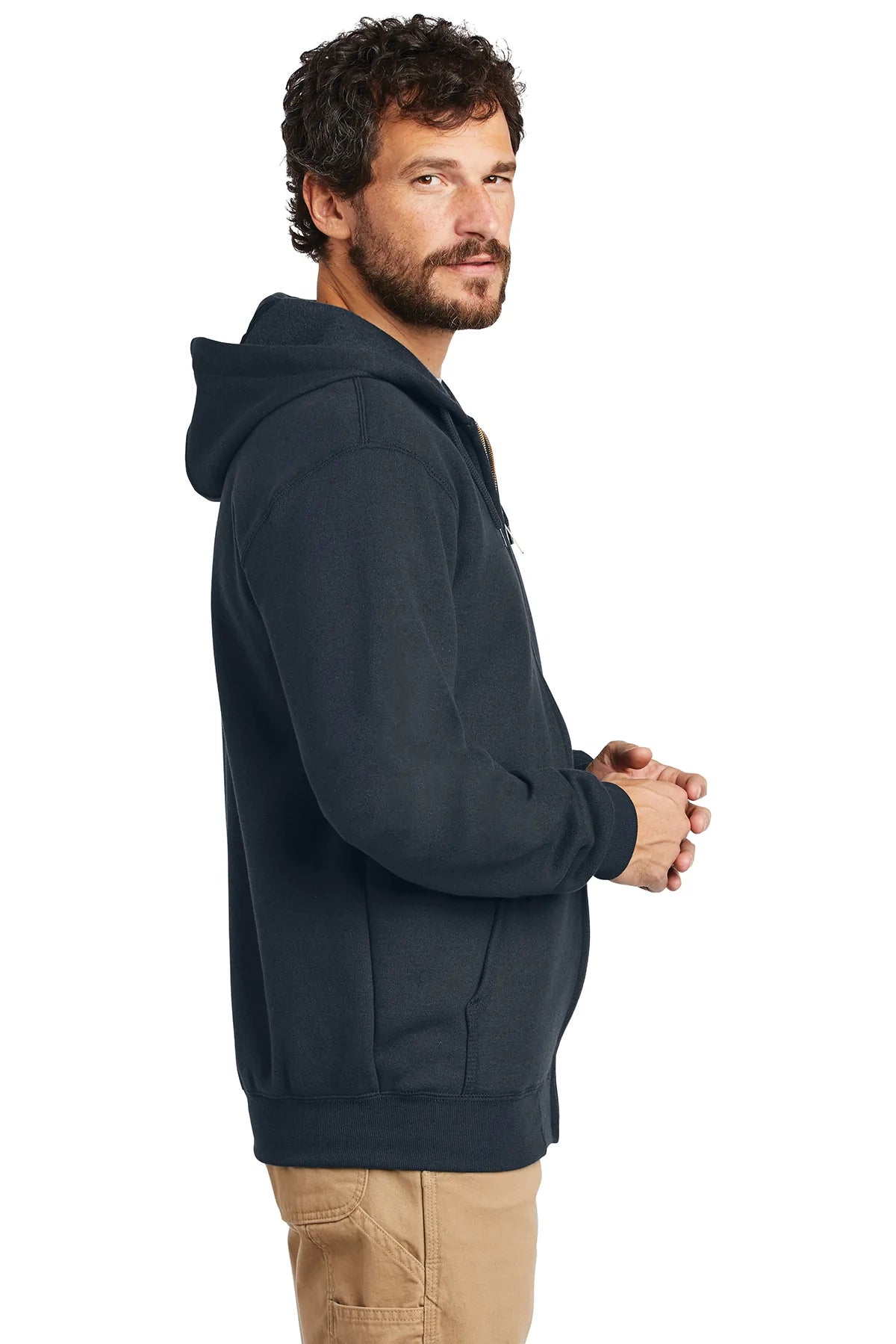 Carhartt Midweight Zip-Up Hoodie for Men & Women - New Navy Blue Fleece Pullover | Perfect for Work, Outdoor Activities & Casual Wear