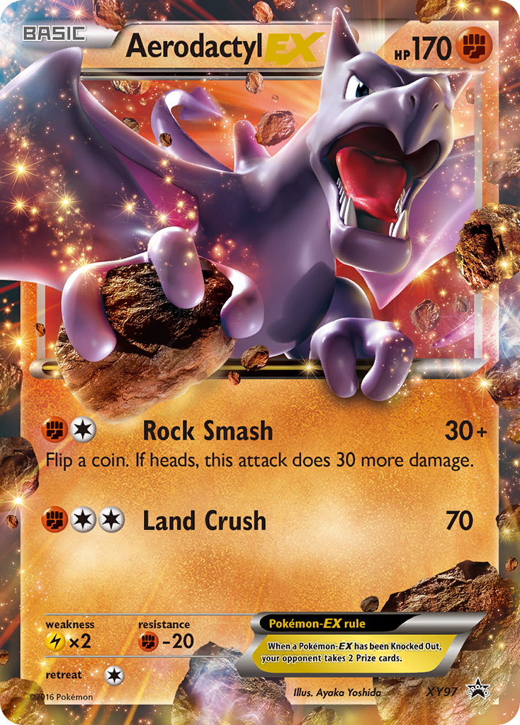 Aerodactyl EX (XY97) Pokemon Card - XY Black Star Promos | Collectible Trading Card Game for Battles & Display