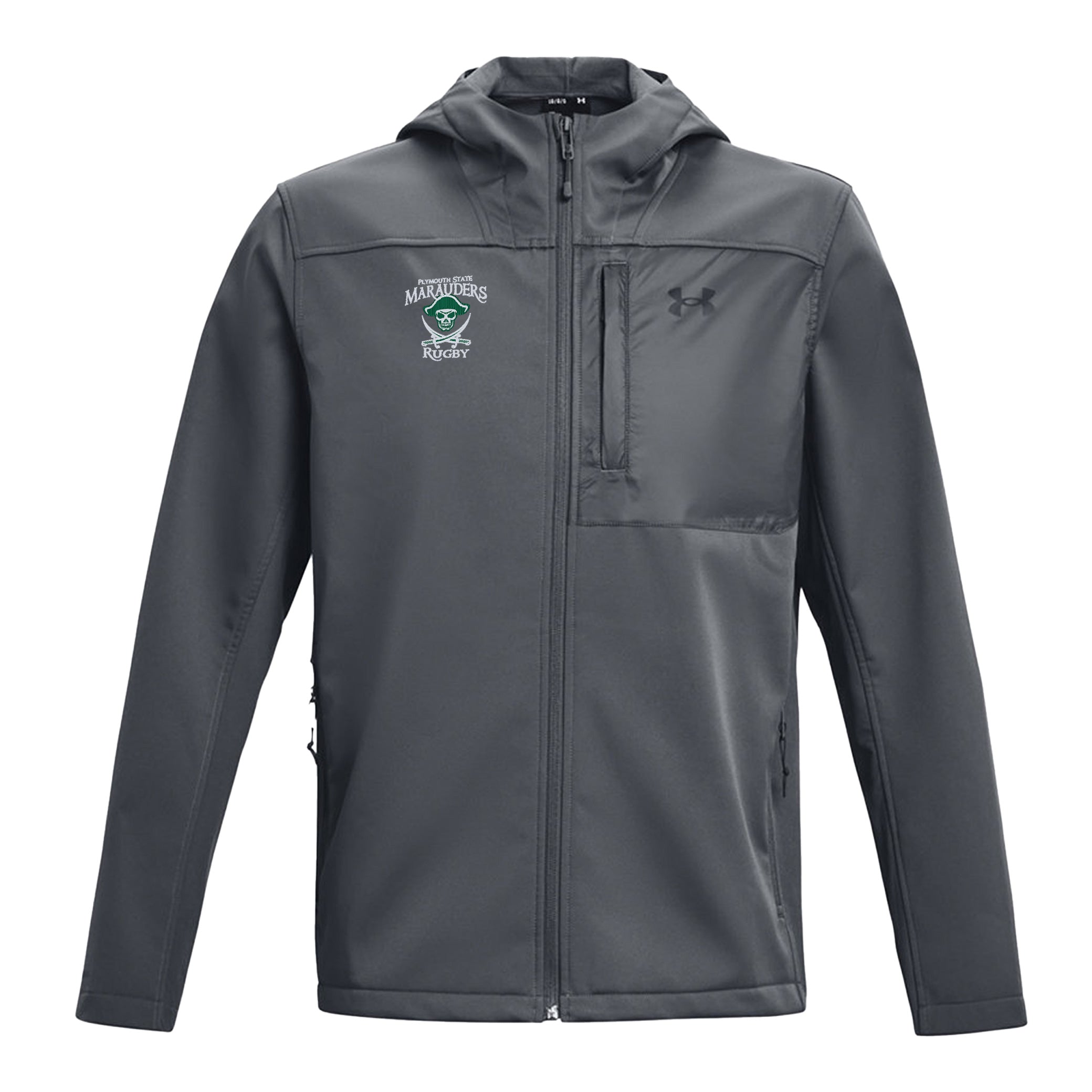 Plymouth State WRFC UA CGI Hooded Jacket - Waterproof Windbreaker for Outdoor Sports & Campus Activities