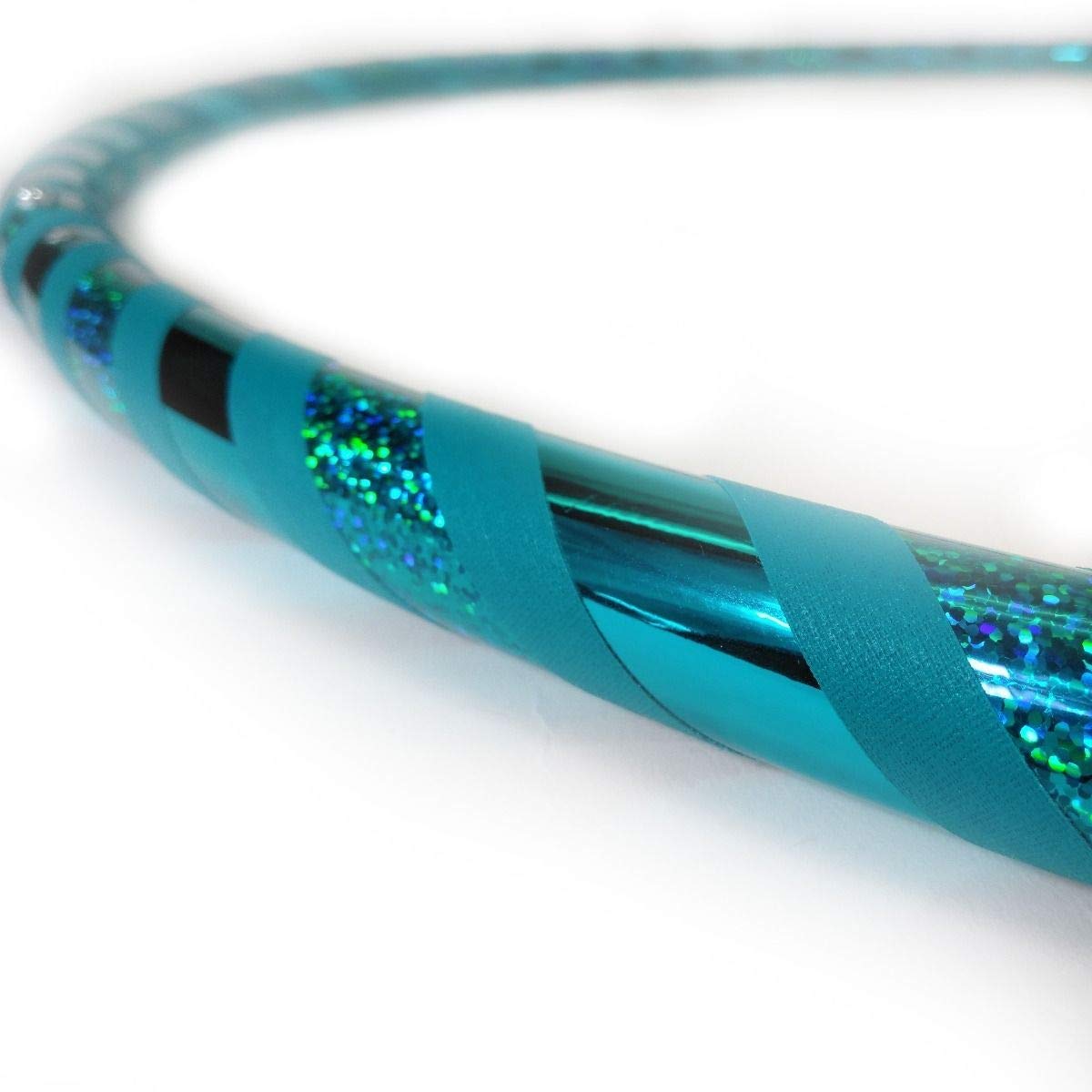 Aquamarine Dream Weighted Hula Hoop for Beginners - Exercise & Fitness Workout - USA Made - Perfect for Home Gym, Outdoor Activities & Weight Loss